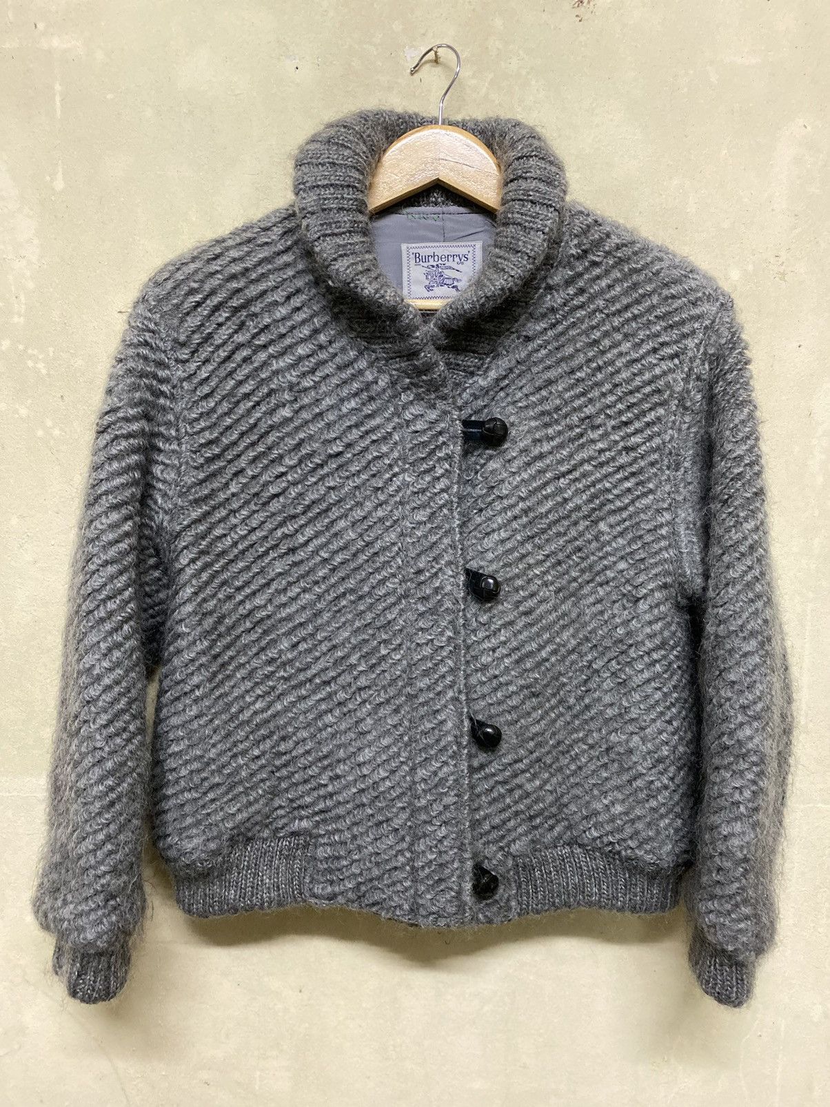 Burberry Vintage Burberry Knitted Wool Jacket Size US M / EU 48-50 / 2 - 1 Thumbnail