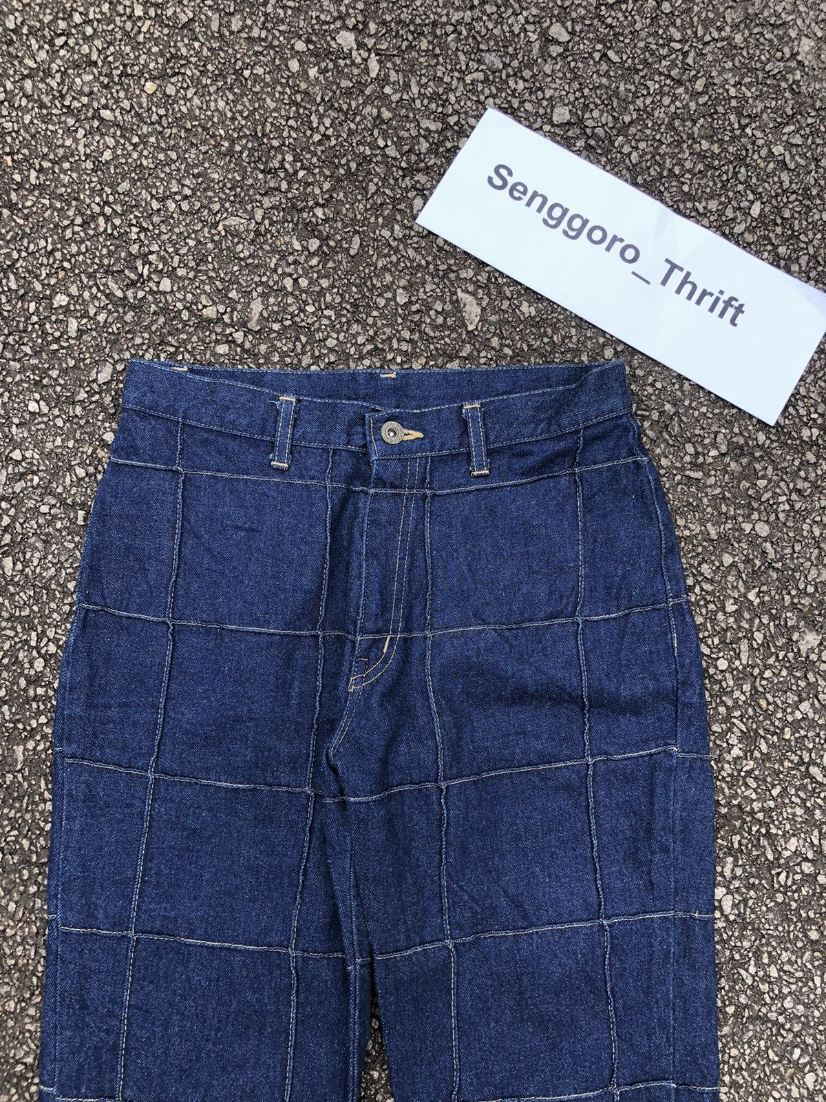 Designer Rare Custom Patchwork Jeans x Japanese Brand Size 28" / US 6 / IT 42 - 3 Thumbnail