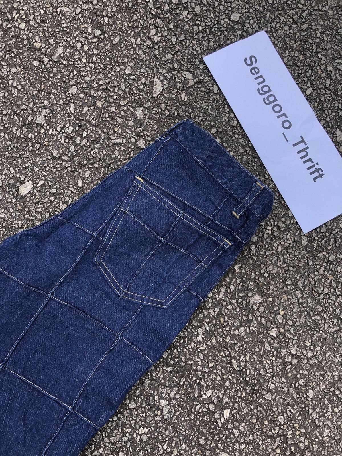 Designer Rare Custom Patchwork Jeans x Japanese Brand Size 28" / US 6 / IT 42 - 2 Thumbnail