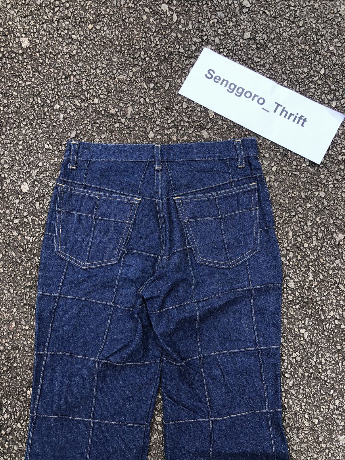 Designer Rare Custom Patchwork Jeans x Japanese Brand Size 28" / US 6 / IT 42 - 6 Thumbnail