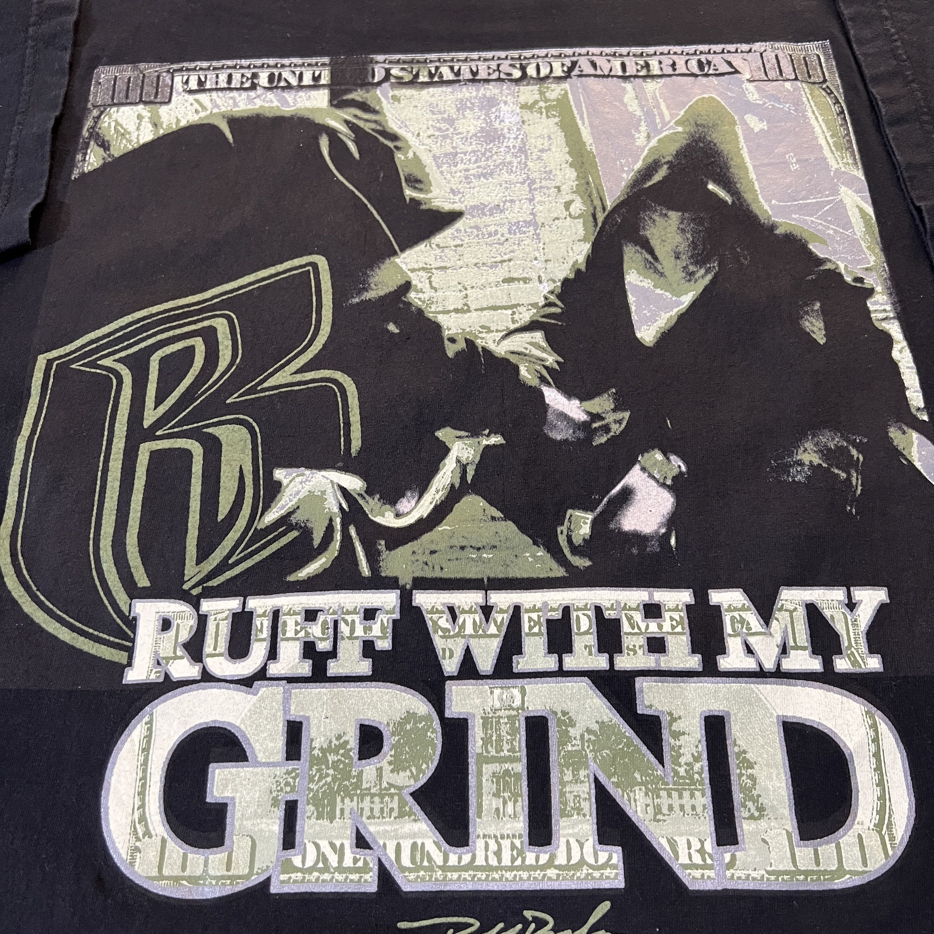 Rap Tees × Ruff Ryders × Vintage Vintage Ruff Ryders RUFF WITH MY GRIND DMX Hip Hop Tee XL Size US XL / EU 56 / 4 - 2 Thumbnail