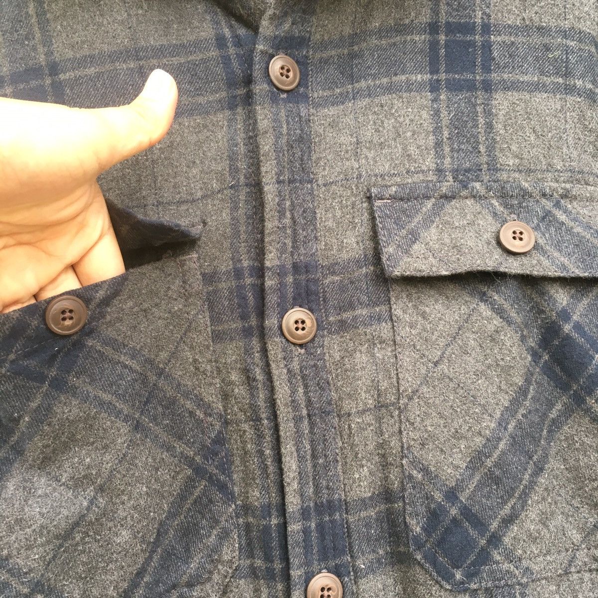 Old Navy FLANNEL By OLD NAVY Wool Tartan Size US M / EU 48-50 / 2 - 4 Thumbnail