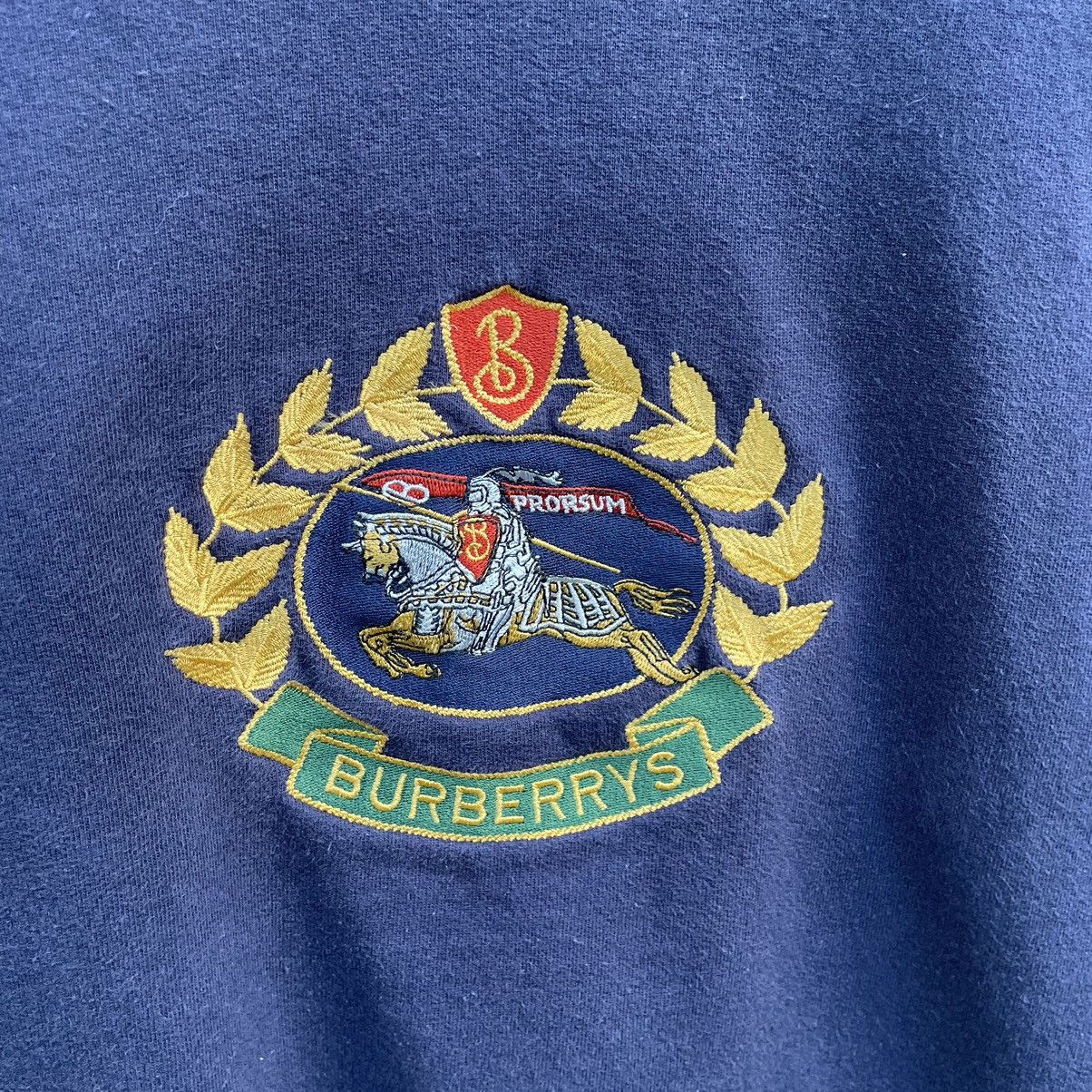 Burberry × Burberry Prorsum × Vintage 💥 Vintage Burberrys Prorsum Big Logo Embroidered Size US S / EU 44-46 / 1 - 5 Thumbnail
