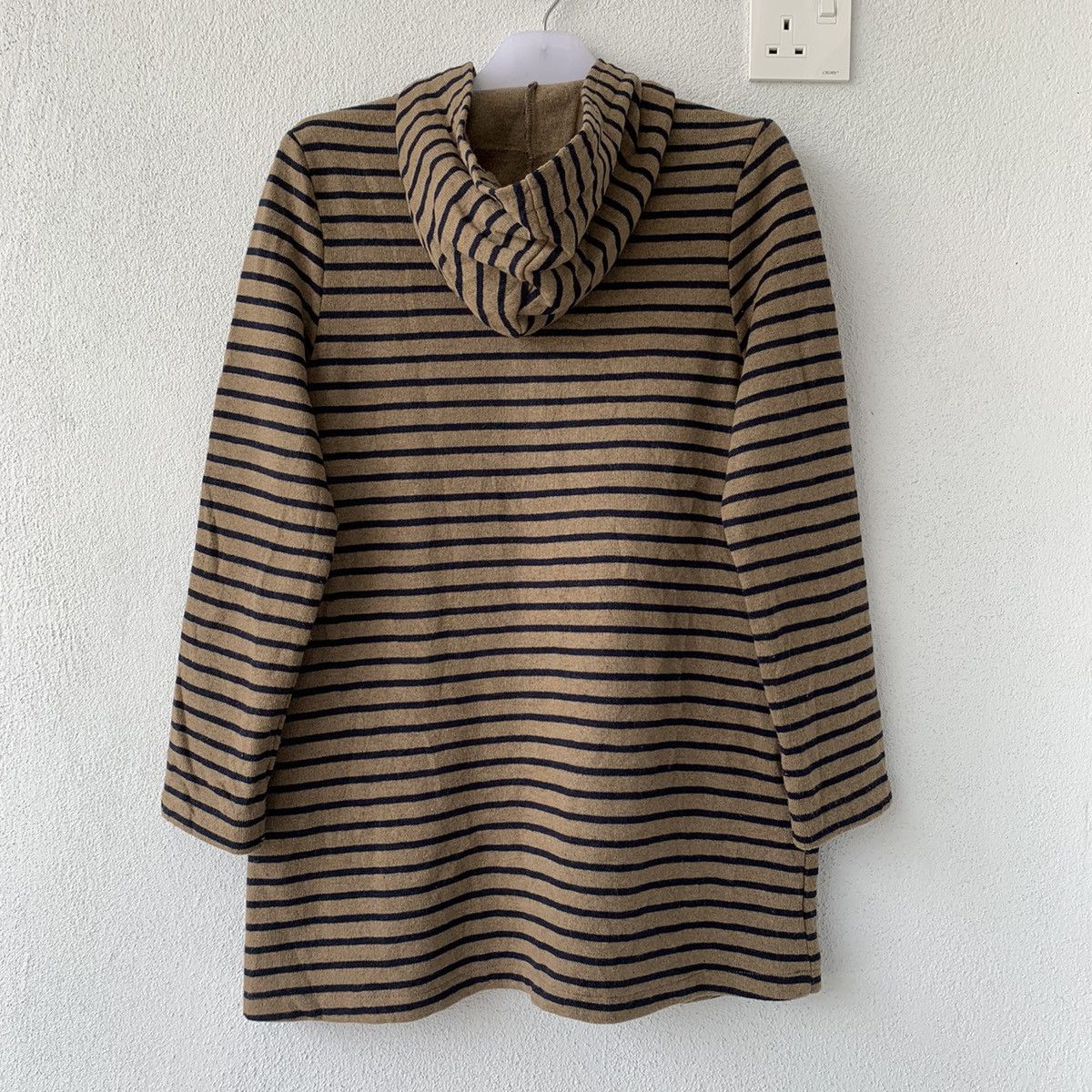 Other BLUE hoodie horizontal stripe.. hoodie jacket.. long jacket Size US M / EU 48-50 / 2 - 8 Thumbnail
