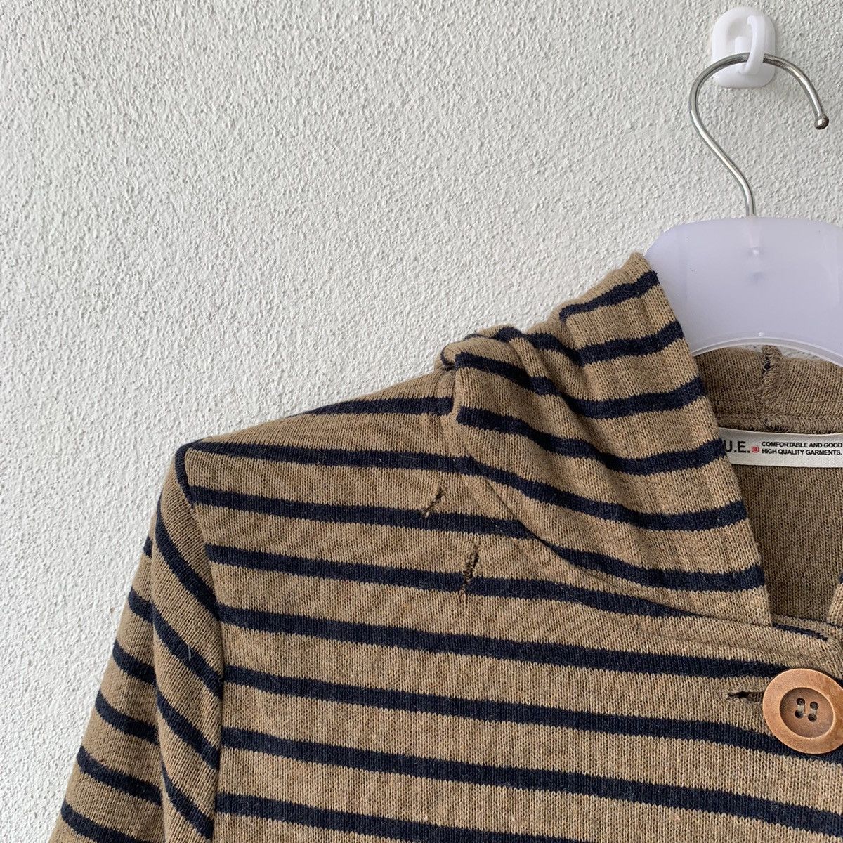 Other BLUE hoodie horizontal stripe.. hoodie jacket.. long jacket Size US M / EU 48-50 / 2 - 4 Thumbnail