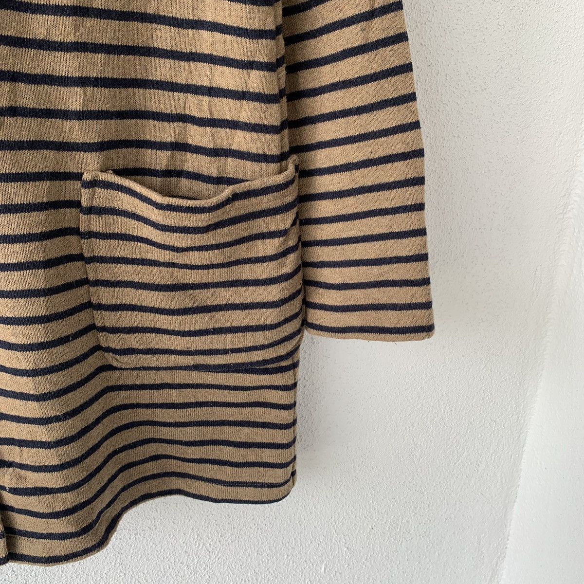 Other BLUE hoodie horizontal stripe.. hoodie jacket.. long jacket Size US M / EU 48-50 / 2 - 6 Thumbnail
