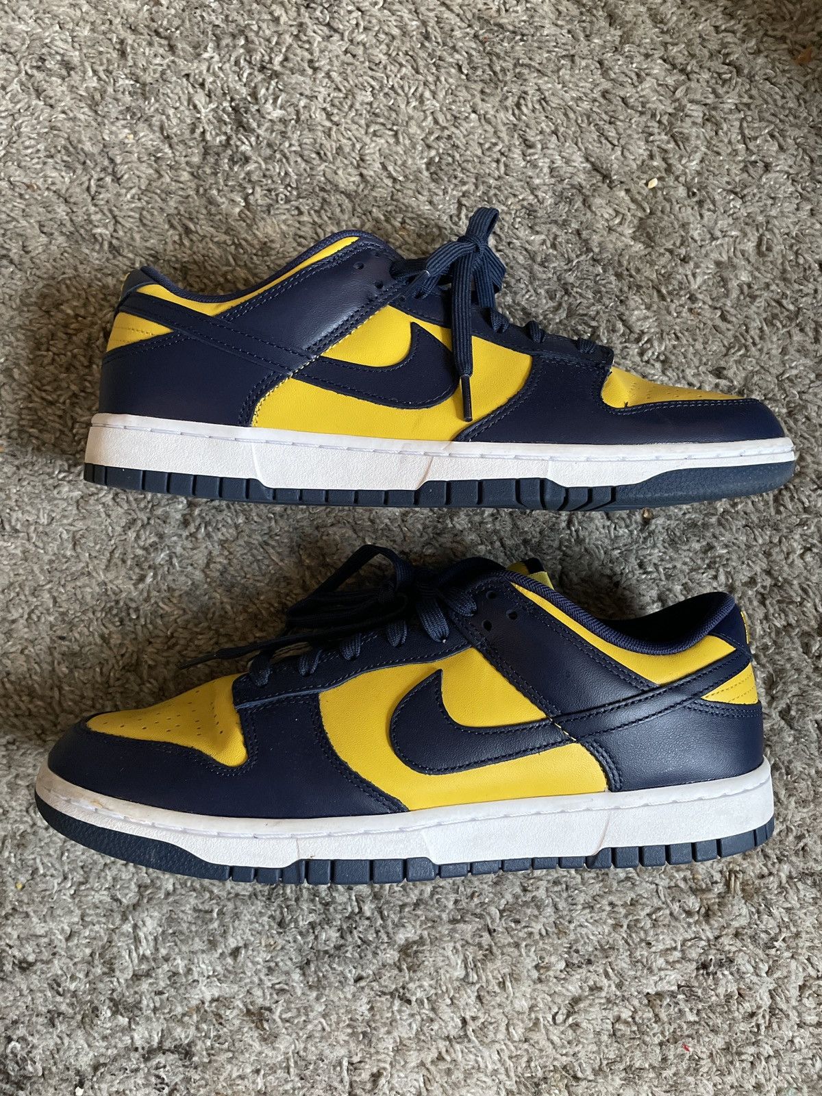image of Nike Michigan Dunks Shoes in Navy, Men's (Size 10.5)