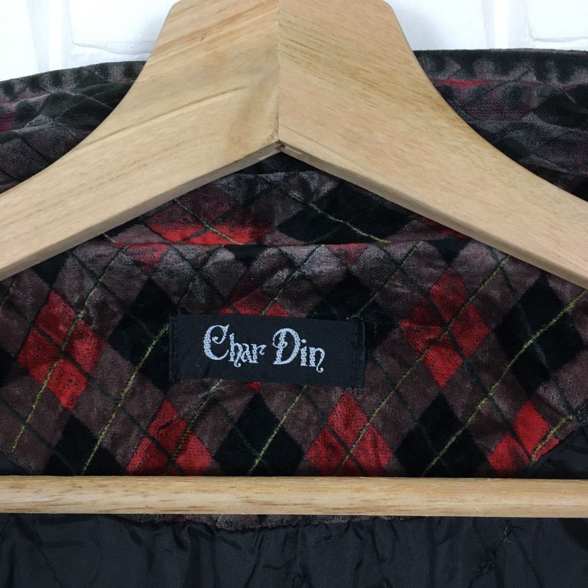 Japanese Brand Classique Japanese Velvet Argyle Bomber Style Size US M / EU 48-50 / 2 - 9 Thumbnail