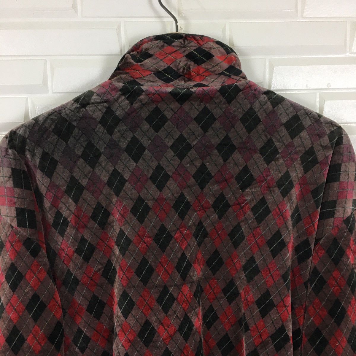Japanese Brand Classique Japanese Velvet Argyle Bomber Style Size US M / EU 48-50 / 2 - 6 Thumbnail