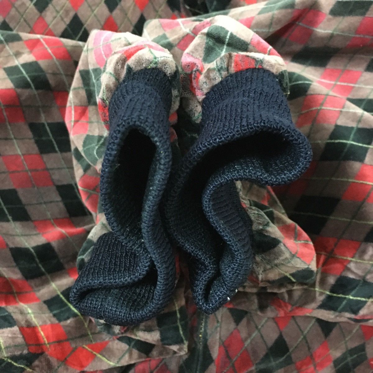 Japanese Brand Classique Japanese Velvet Argyle Bomber Style Size US M / EU 48-50 / 2 - 8 Thumbnail