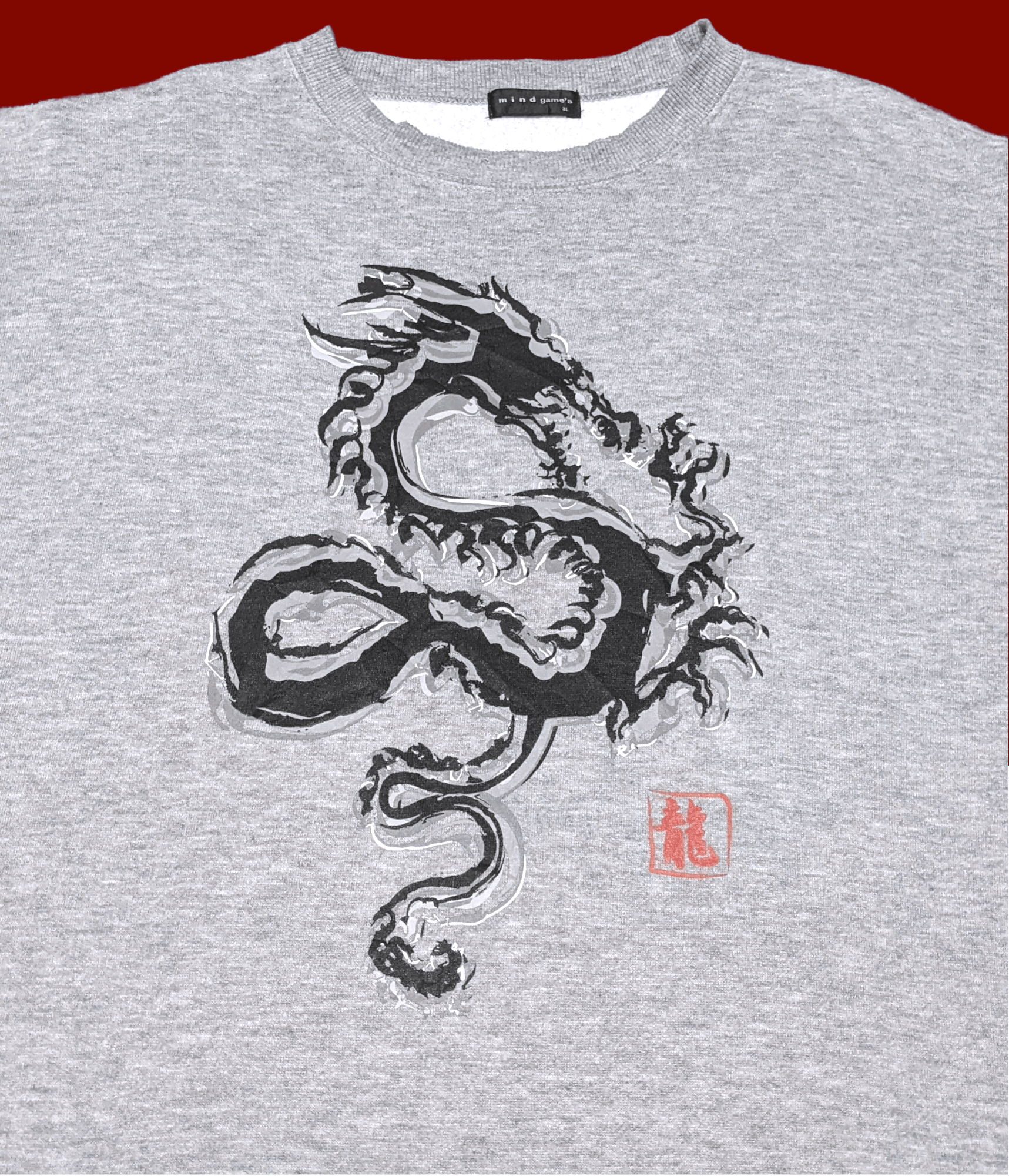 Seditionaries × Vintage Vtg 90s Japanese Brand Mind Game Dragon Sukajan Sweatshirt Size US XL / EU 56 / 4 - 4 Thumbnail