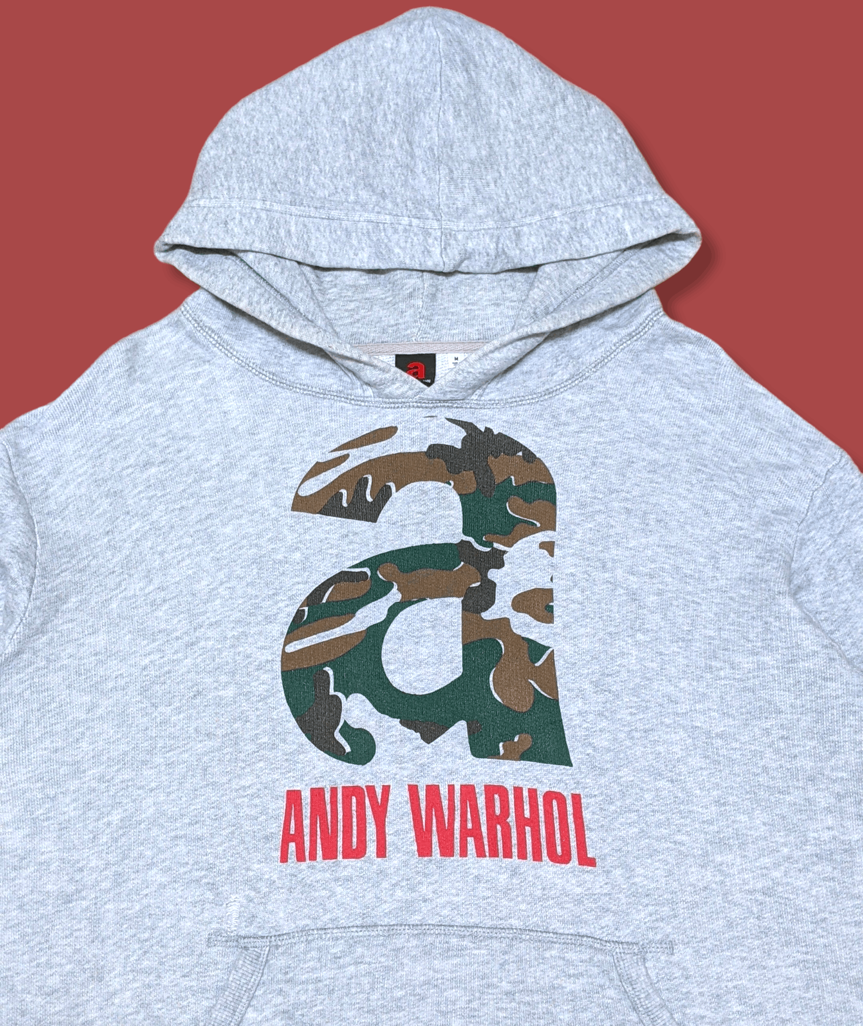 Andy Warhol × Vintage Vintage Andy Warhol 'A' Art Spellout Pullover Hoodie Size US M / EU 48-50 / 2 - 3 Thumbnail
