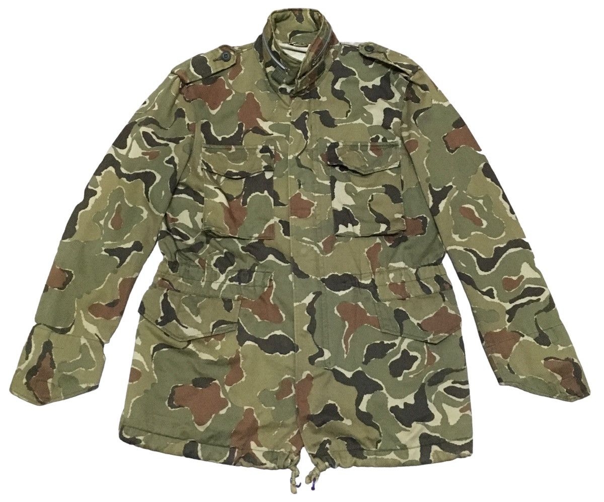 Rare Design Vintage Military Jacket 1980s