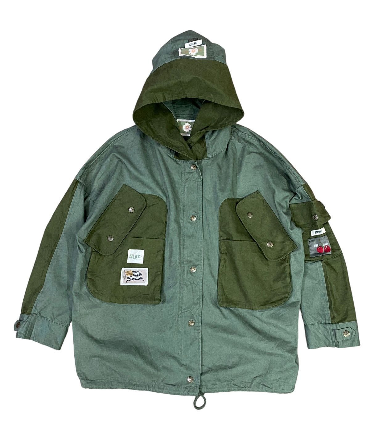 Pink House Hoodie Military Style