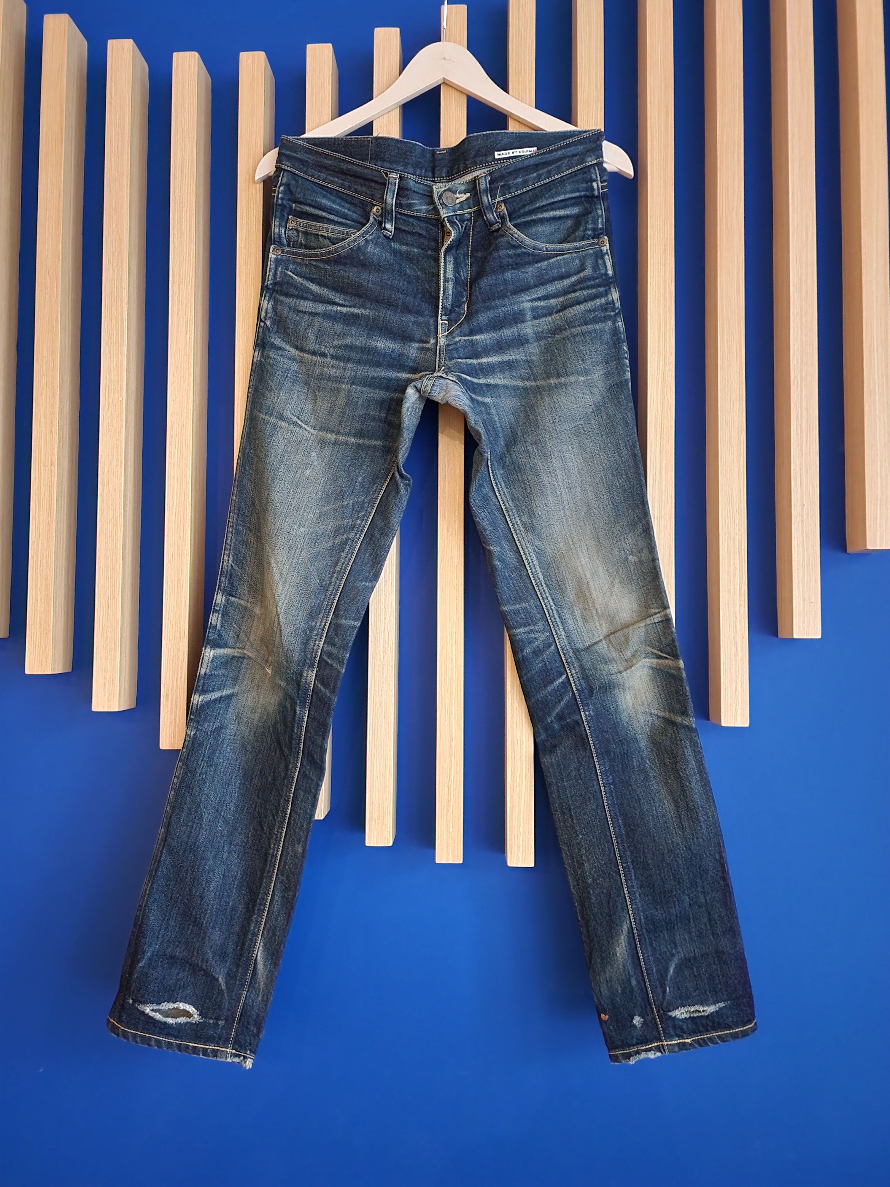 Pure Blue Japan Distressed Kojima Jeans