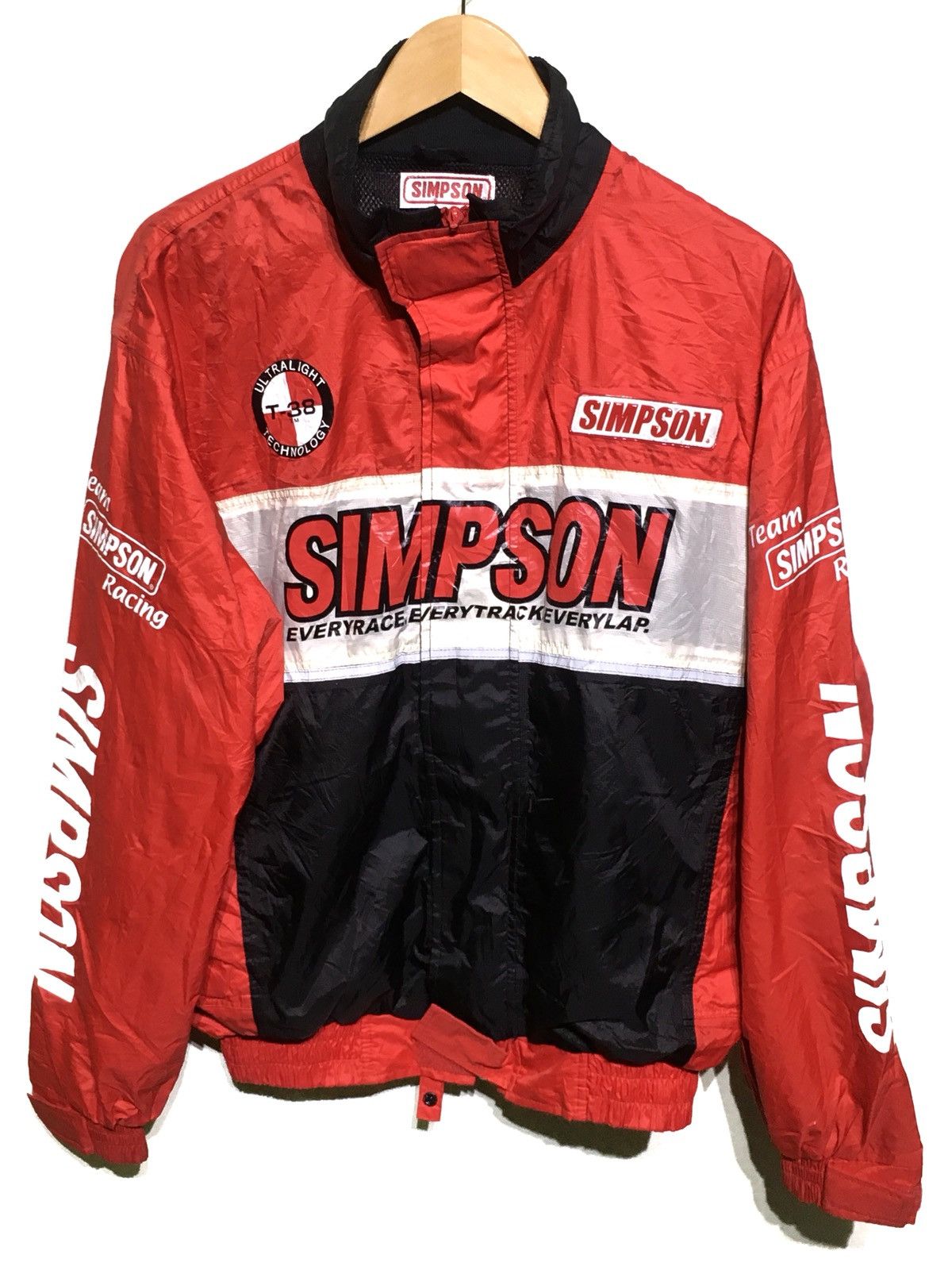 The Simpsons VINTAGE SIMPSON RACING TEAM MOTORSPORTS JACKET | Grailed