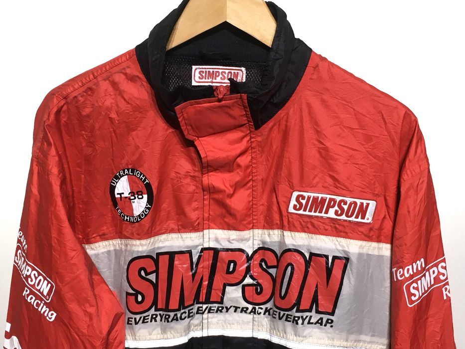 The Simpsons VINTAGE SIMPSON RACING TEAM MOTORSPORTS JACKET | Grailed