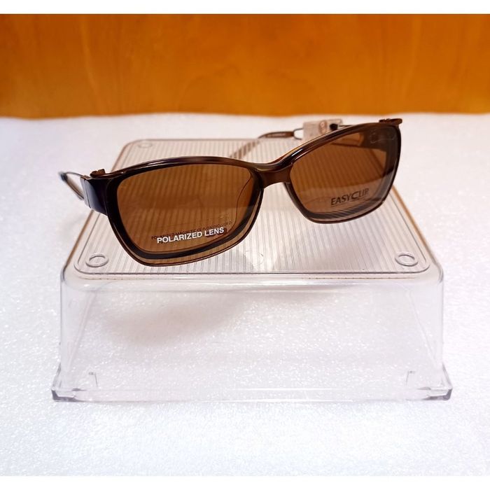 Walmart EasyClip Polarized Rx’able Tortoise Brown & Teal Glasses Grailed