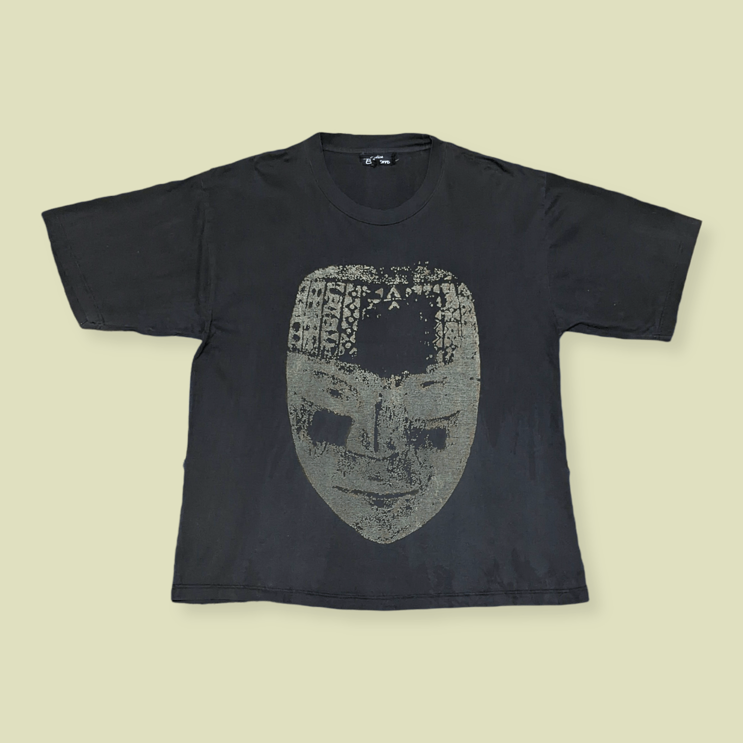 Vintage Distressed Japanese Designer Mask T shirt
