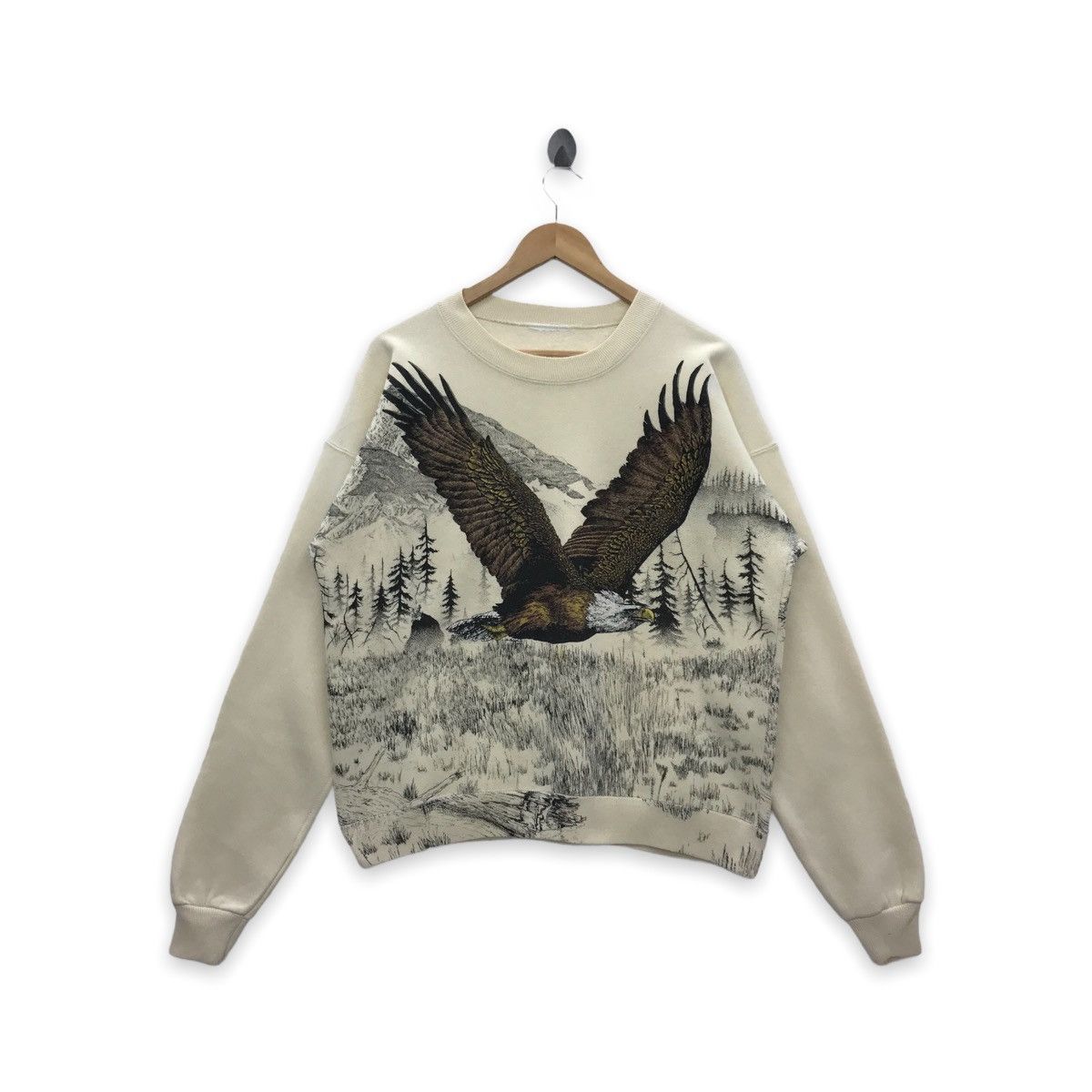 Rare!! Habitat Sweatshirt Eagle Full Print