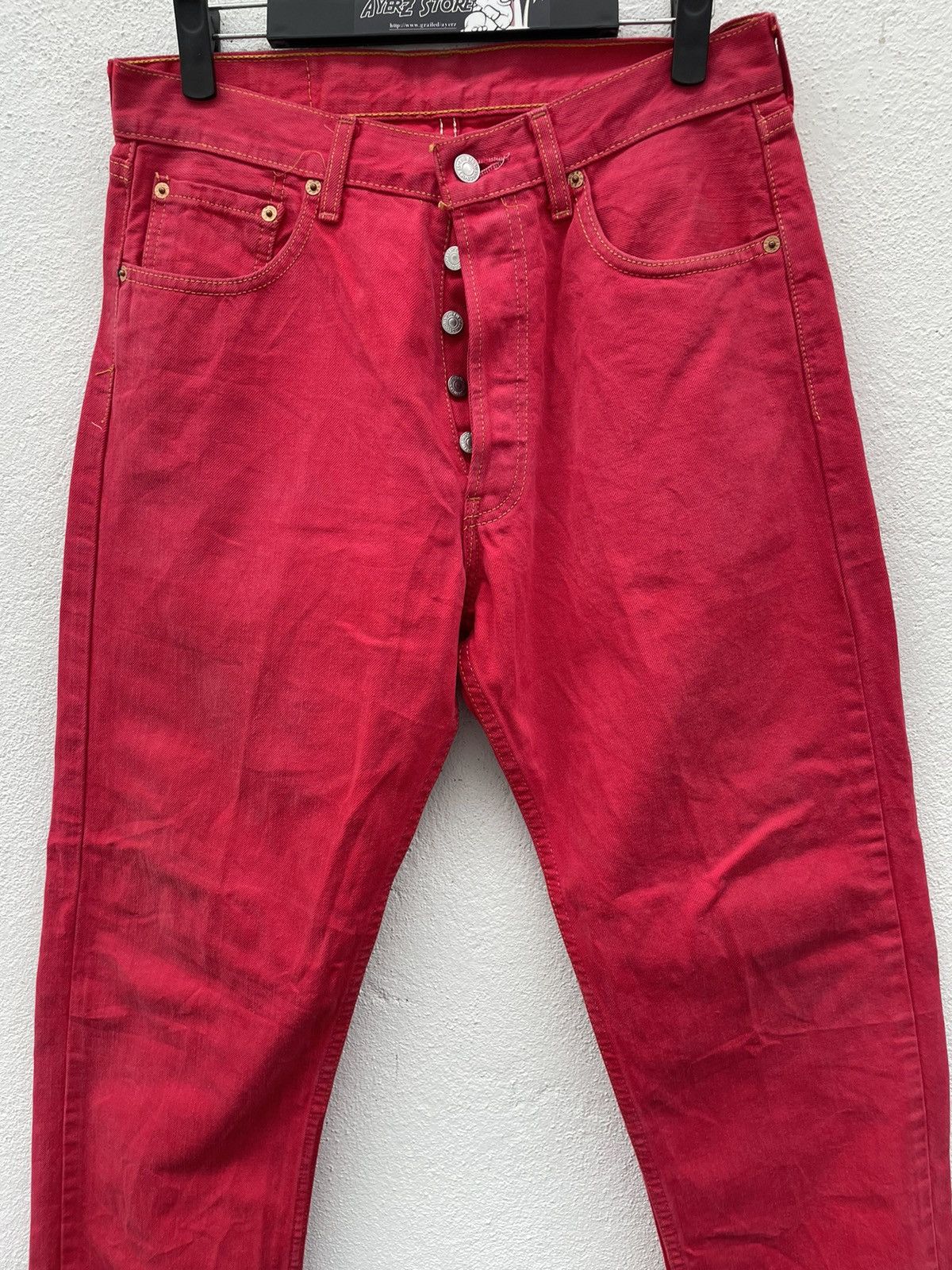 Levi's Levi’s 509 Red Denim Jeans Size US 30 / EU 46 - 3 Thumbnail