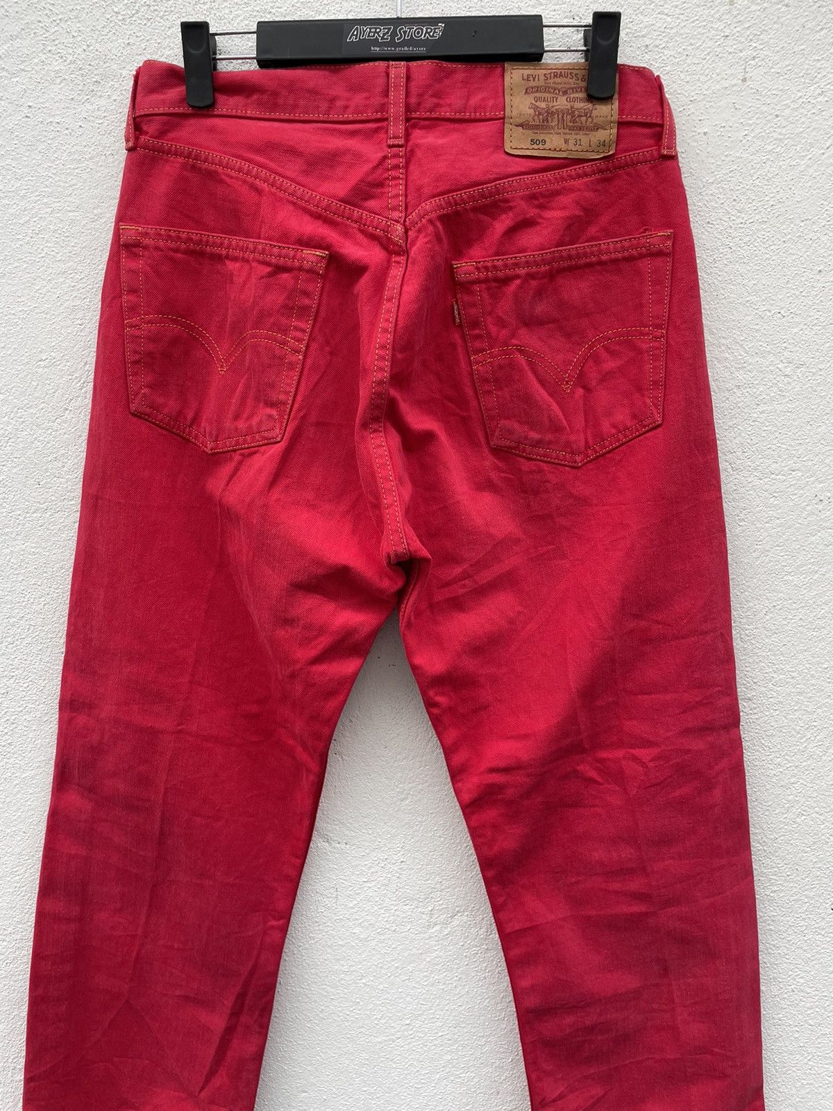 Levi's Levi’s 509 Red Denim Jeans Size US 30 / EU 46 - 9 Thumbnail