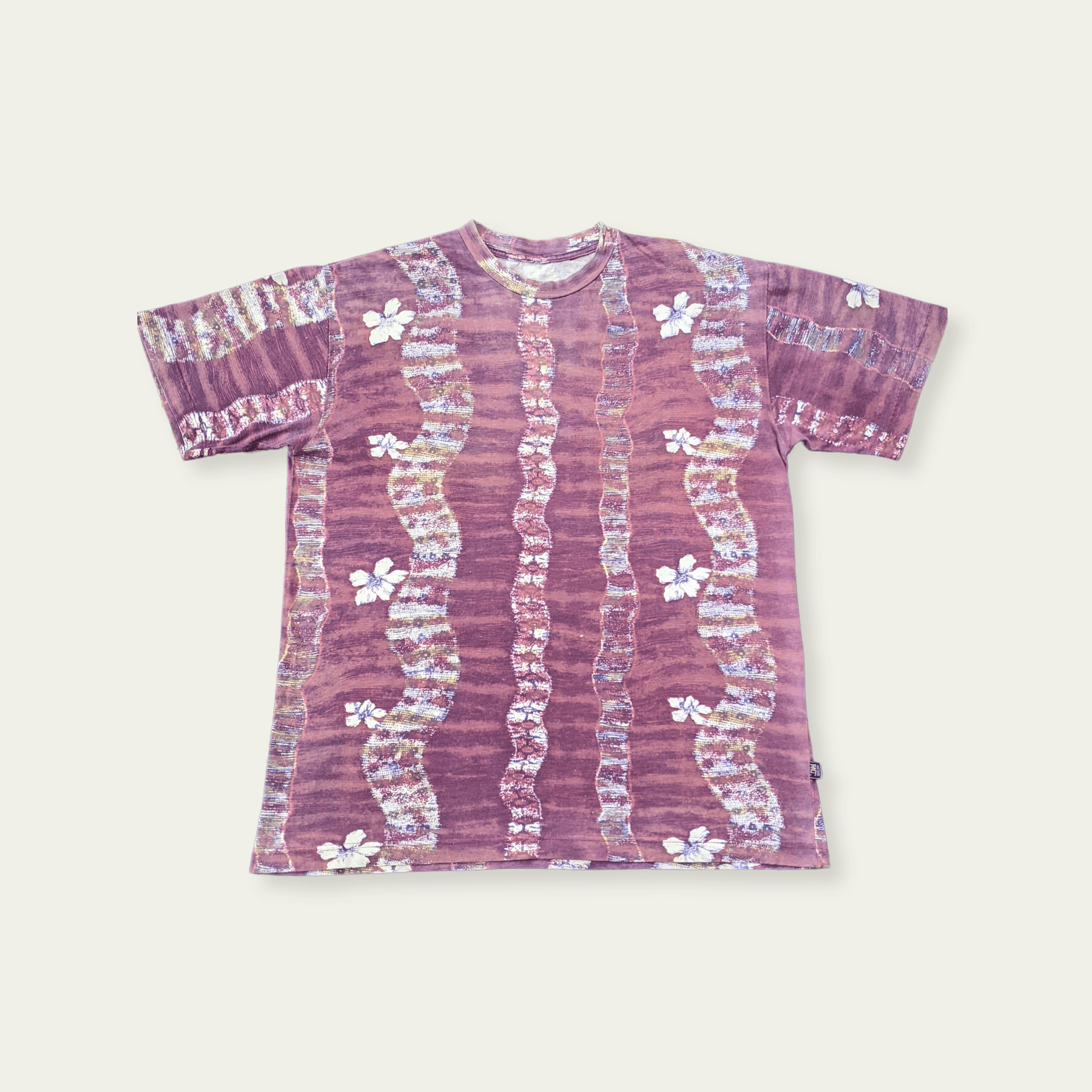 Billabong × Lightning Bolt × Vintage Vtg 90s Lighting Bolt Flower Wave Tie Dye Fullprint T shirt Size US XL / EU 56 / 4 - 1 Thumbnail
