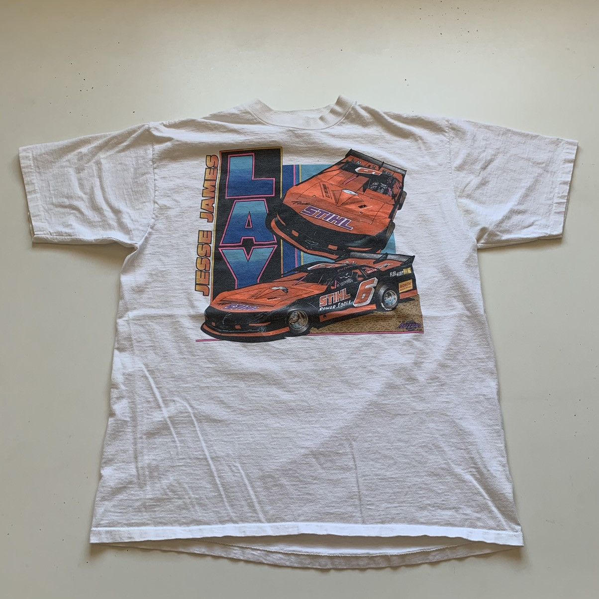 NASCAR × Racing × Vintage Vintage 90s NASCAR Jesse James racing graphic ...
