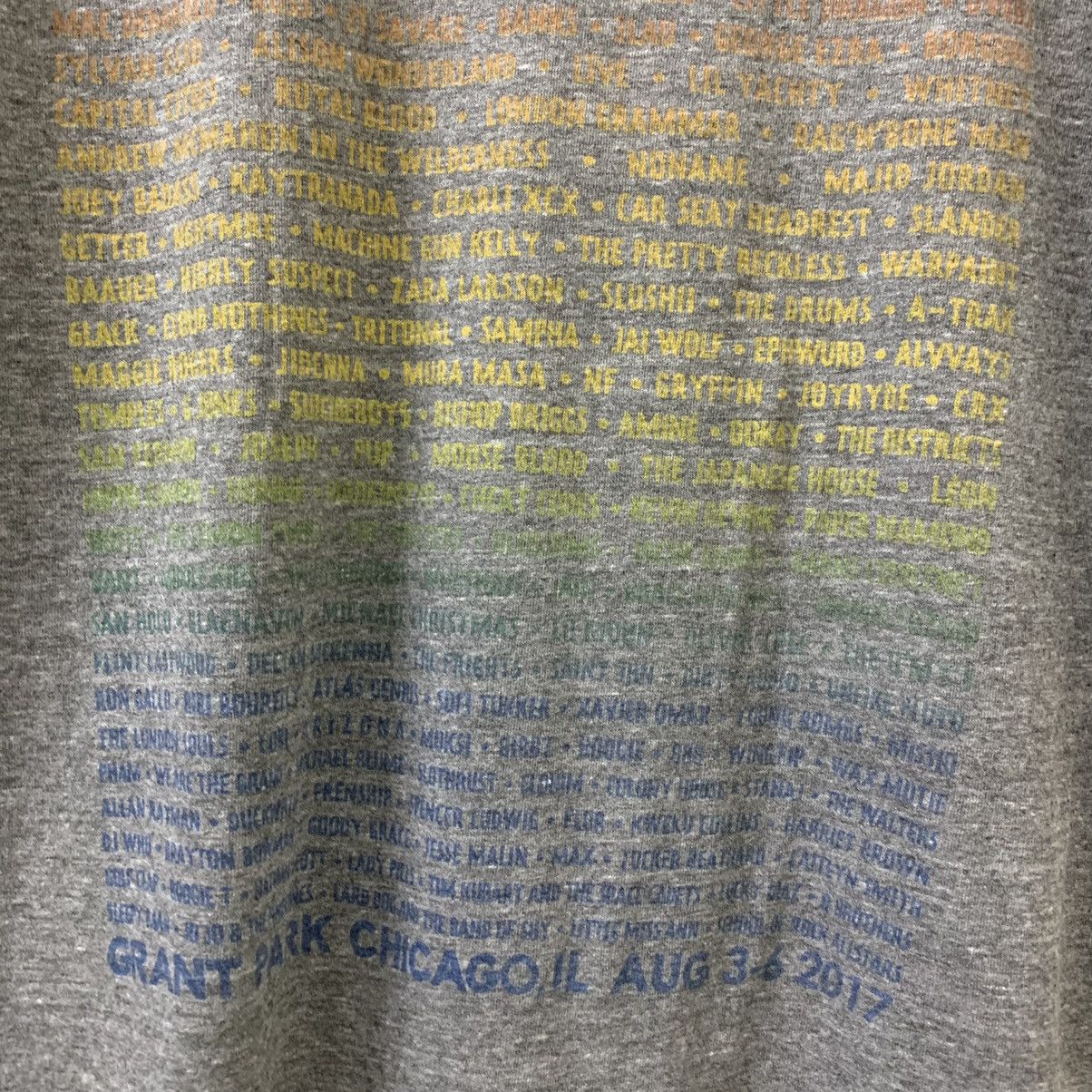 Band Tees 2017 LOLLAPALOOZA MUSIC FEST Size US M / EU 48-50 / 2 - 6 Thumbnail