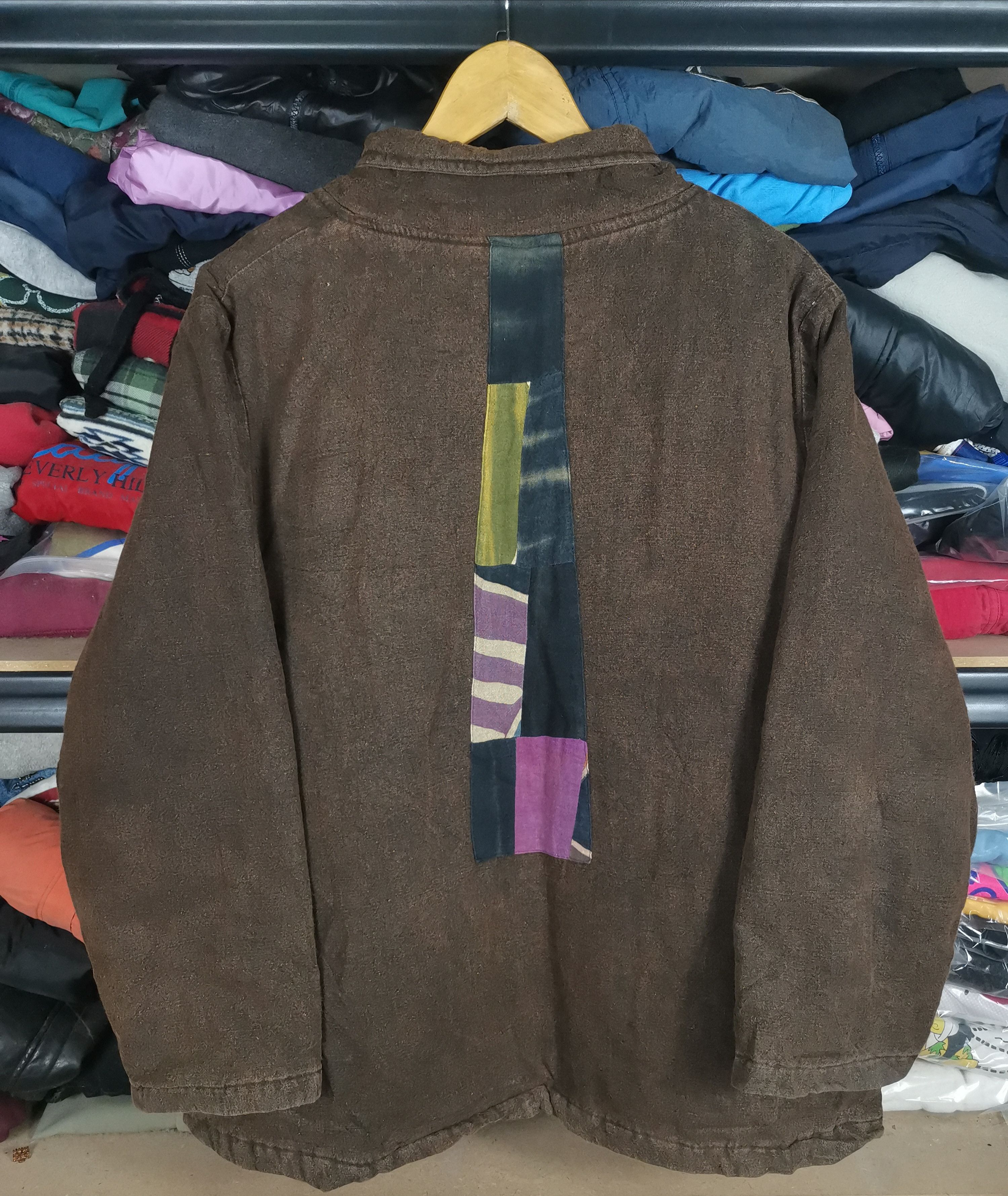 Japanese Brand Vintage 90s Japanese Patchwork Jacket Hype Colour Size US L / EU 52-54 / 3 - 3 Thumbnail
