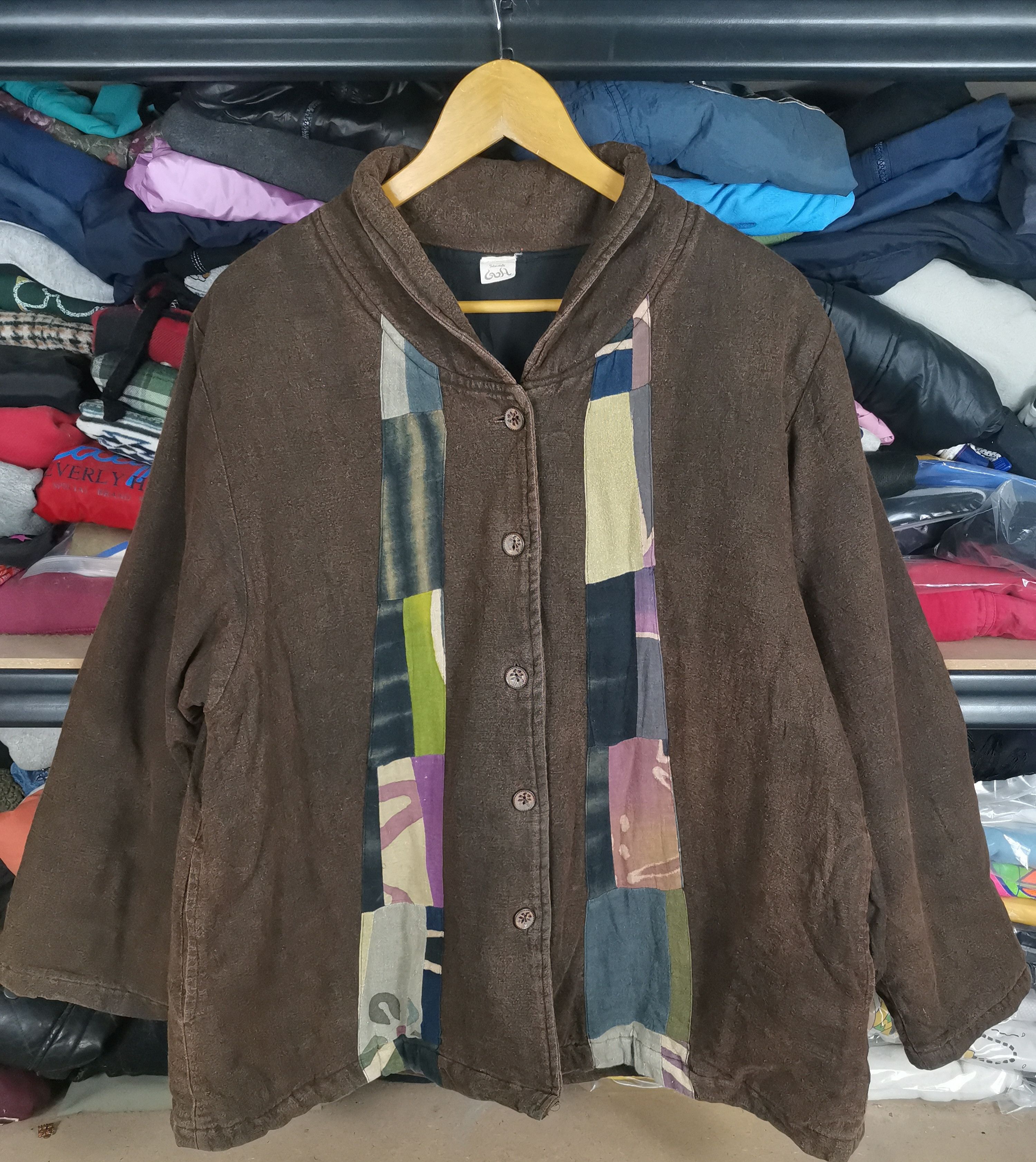 Japanese Brand Vintage 90s Japanese Patchwork Jacket Hype Colour Size US L / EU 52-54 / 3 - 1 Thumbnail