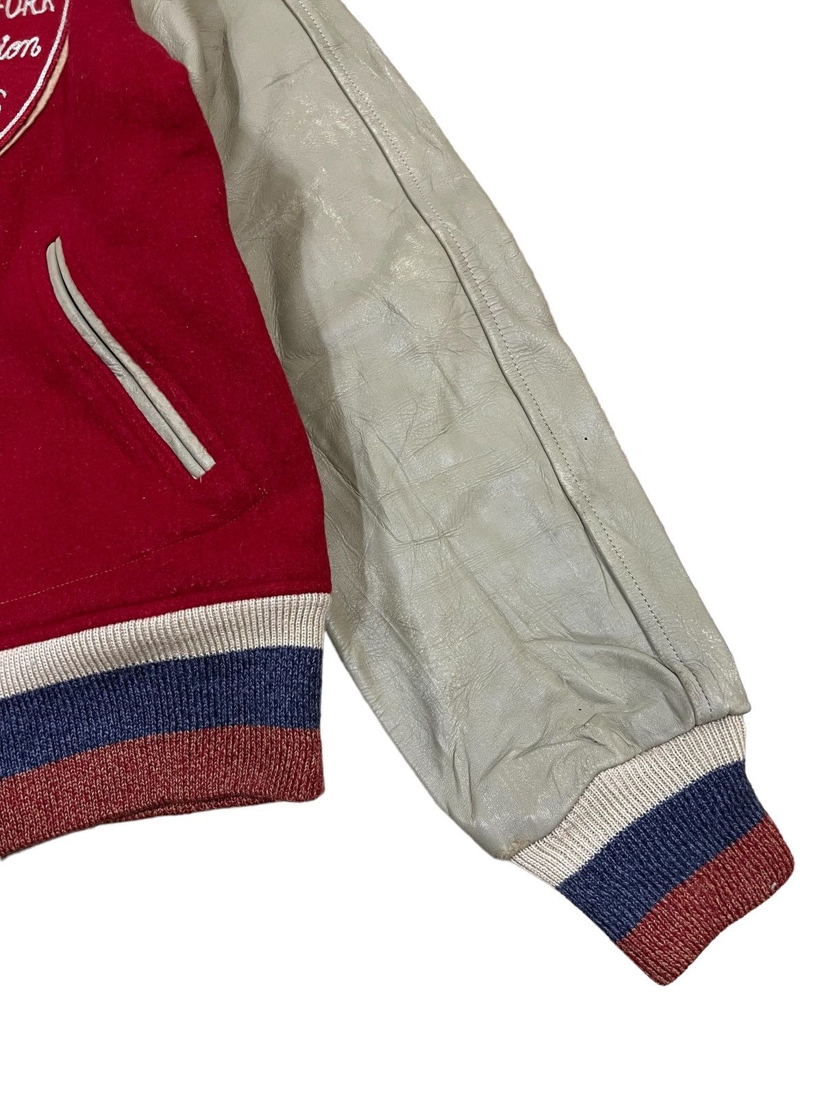 Samurai Jeans × Sugar Cane ARCHIVE🔥1956 Style Eyes Canes Clark Fork Varsity Jacket Size US M / EU 48-50 / 2 - 9 Thumbnail