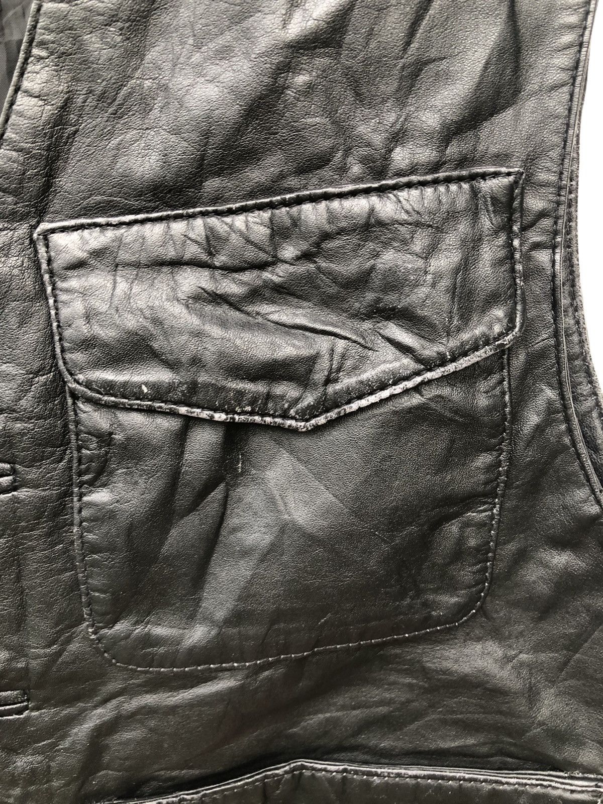 Genuine Leather VINTAGE G GAGLIANO LEATHER VEST JACKET Size US M / EU 48-50 / 2 - 4 Thumbnail