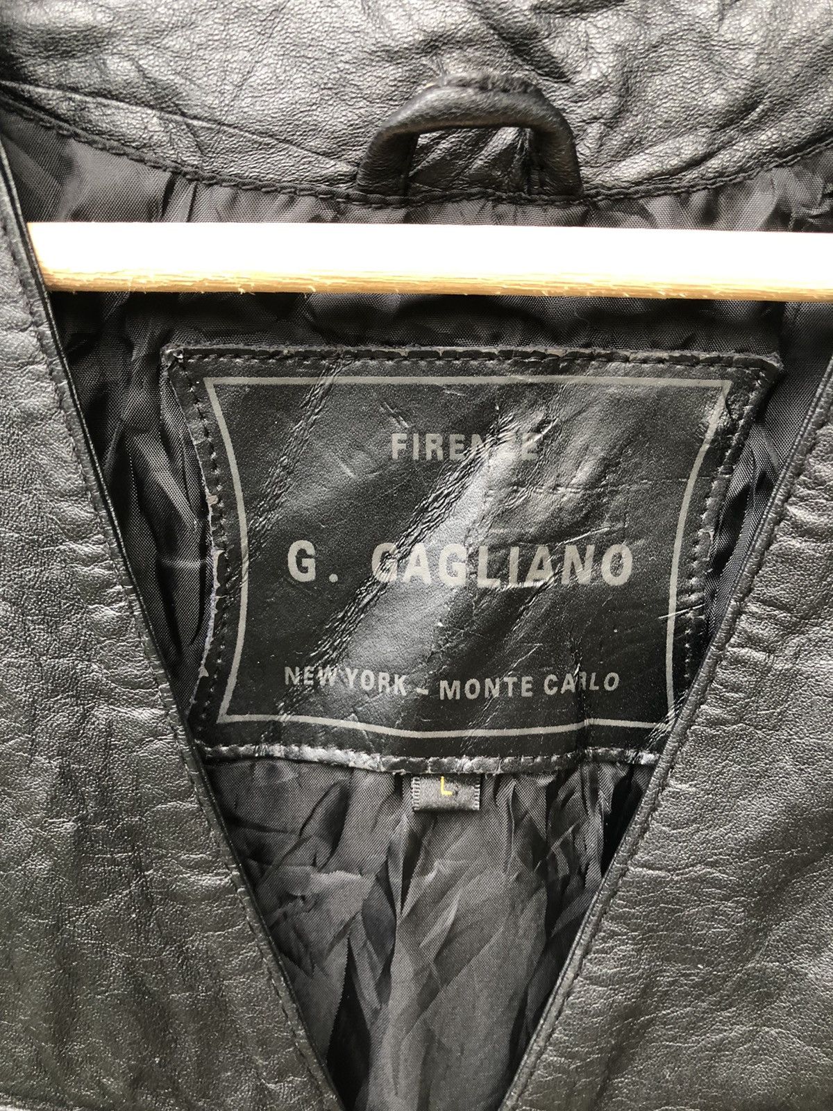 Genuine Leather VINTAGE G GAGLIANO LEATHER VEST JACKET Size US M / EU 48-50 / 2 - 3 Thumbnail