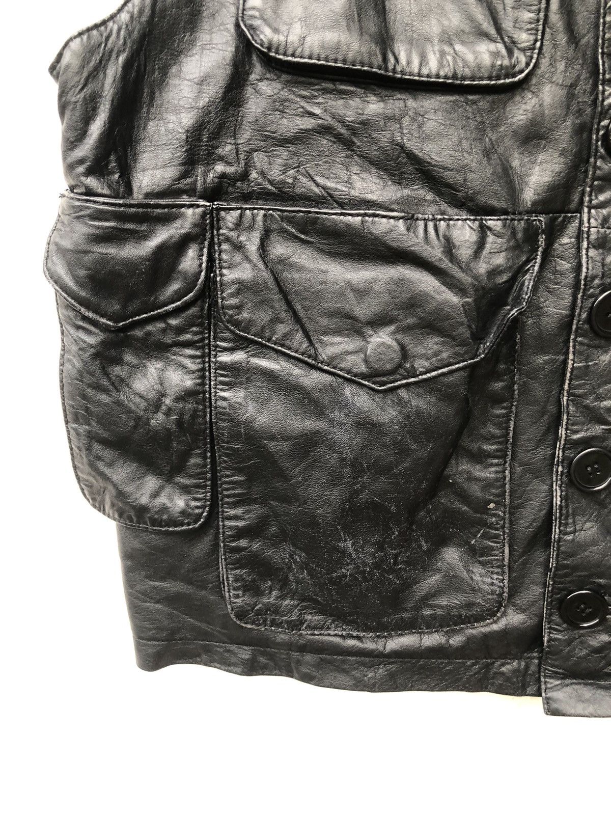 Genuine Leather VINTAGE G GAGLIANO LEATHER VEST JACKET Size US M / EU 48-50 / 2 - 5 Thumbnail