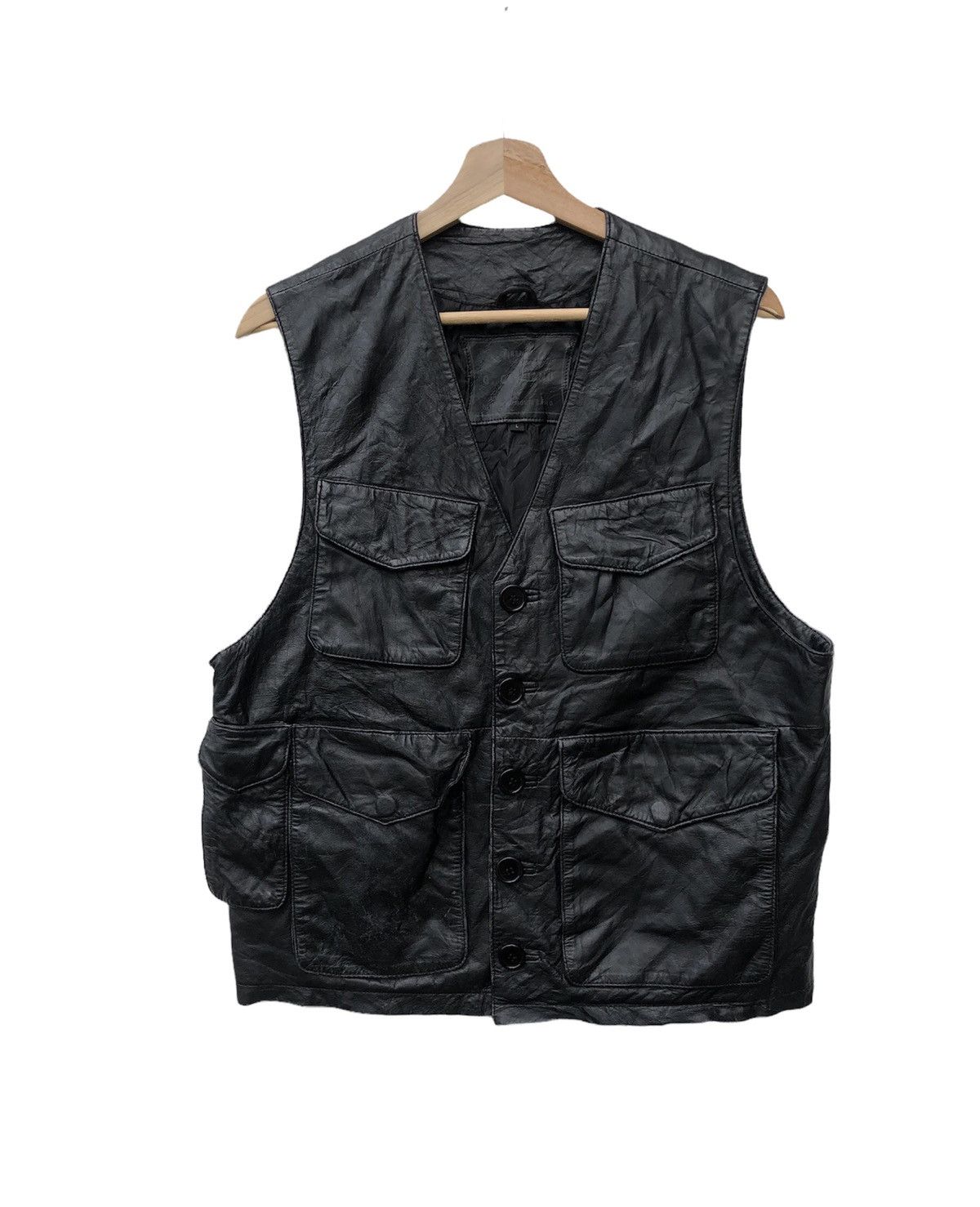 Genuine Leather VINTAGE G GAGLIANO LEATHER VEST JACKET Size US M / EU 48-50 / 2 - 1 Thumbnail