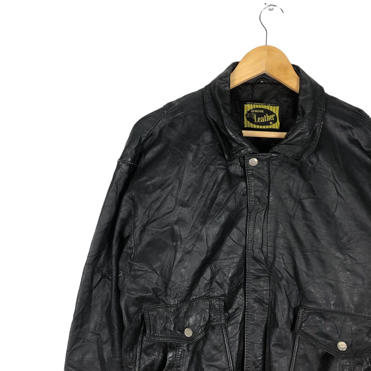 Japanese Brand VTG JAPANESE BRAND COWHIDE LEATHER JACKET Size US M / EU 48-50 / 2 - 3 Thumbnail