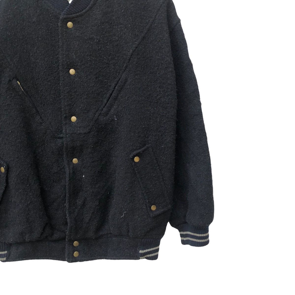 Japanese Brand LAUTREMONT VARSITY LEATHER JACKET Size US M / EU 48-50 / 2 - 11 Thumbnail