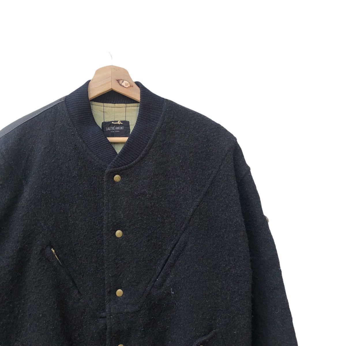 Japanese Brand LAUTREMONT VARSITY LEATHER JACKET Size US M / EU 48-50 / 2 - 12 Thumbnail