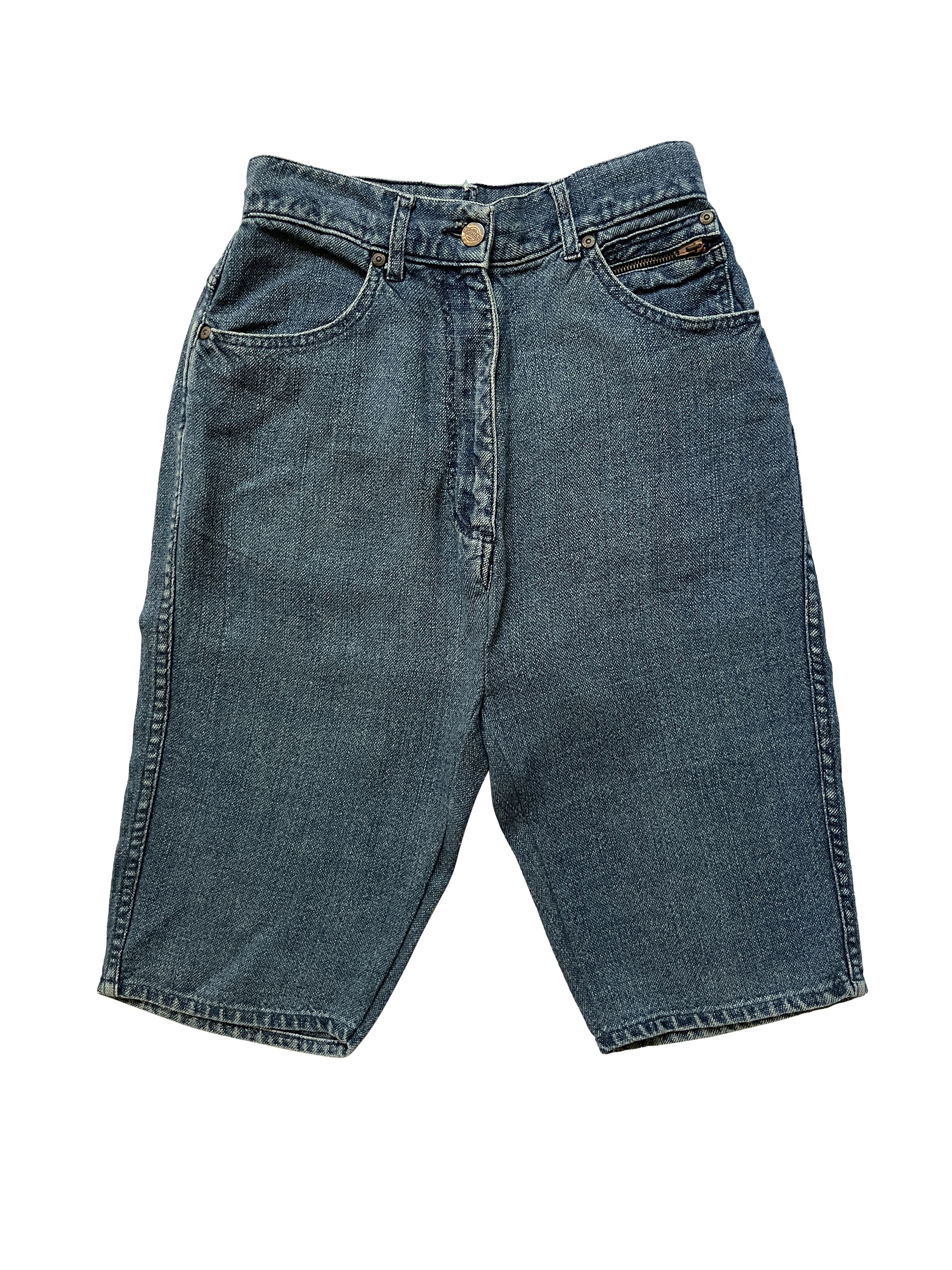 Jean Paul Gaultier ⚡️QUICK SALE⚡️1980s' Jean Paul Gaultier Blue Denim Shorts Size 24" / US 00 / IT 34 - 1 Thumbnail