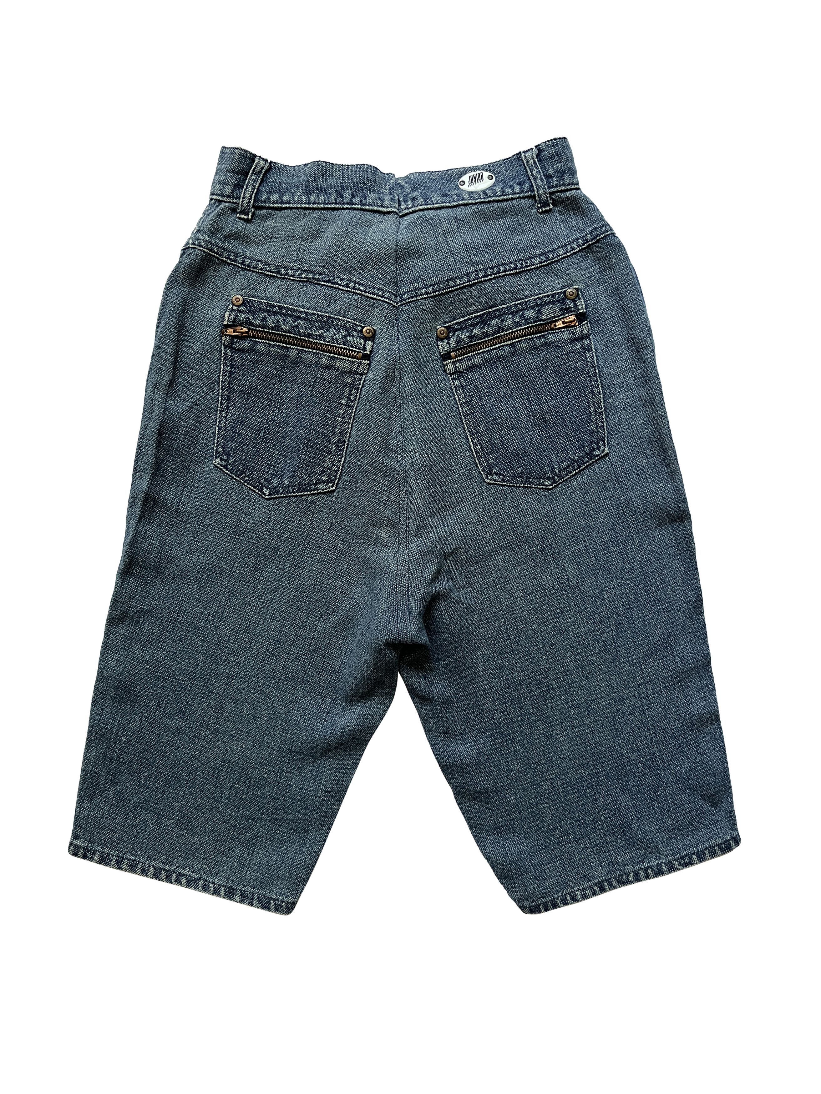 Jean Paul Gaultier ⚡️QUICK SALE⚡️1980s' Jean Paul Gaultier Blue Denim Shorts Size 24" / US 00 / IT 34 - 2 Thumbnail