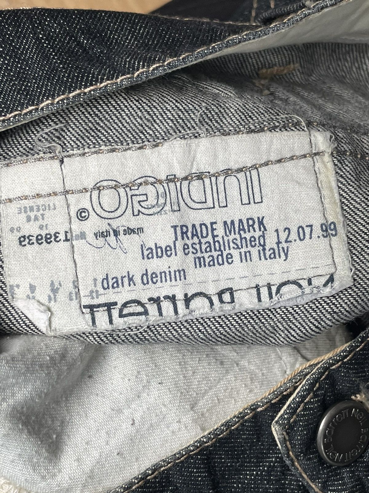 Indigo × Neil Barrett Neil Barrett Indigo Dark Denim Made In Italy Size US 31 - 17 Thumbnail