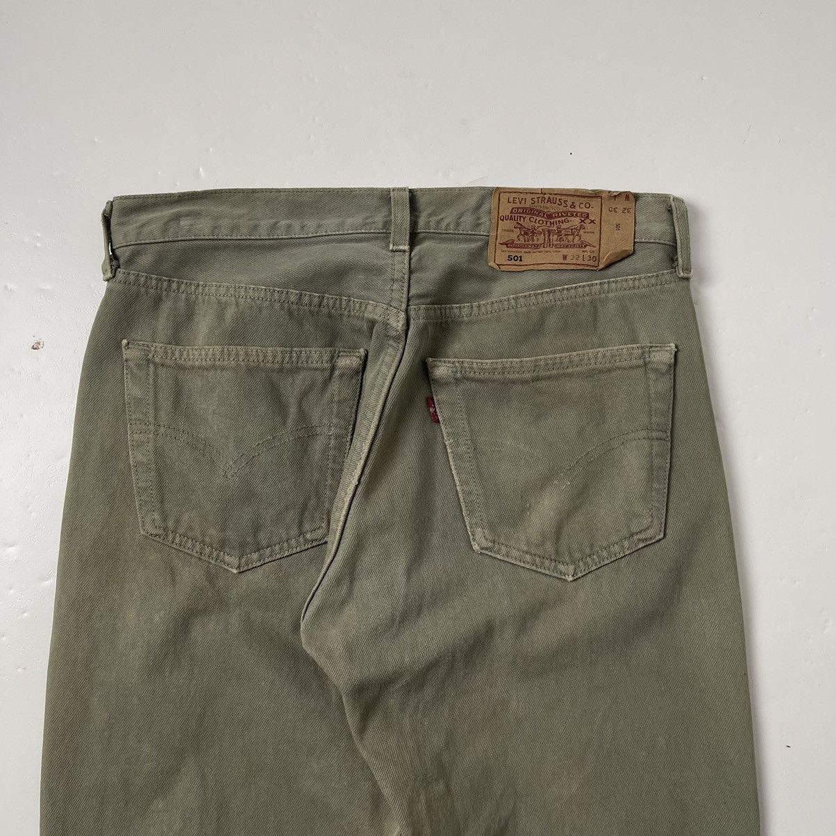 💥RARE💥 VINTAGE 90's LEVI'S 501 OLIVE GREEN