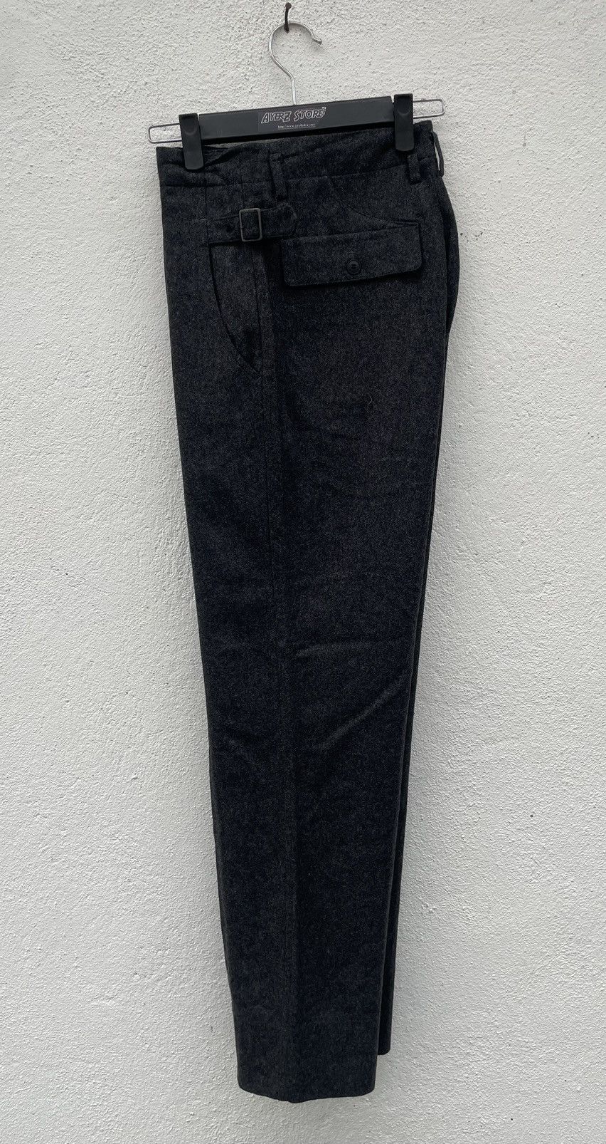 Designer OZZ Mens Wool Side Buckle Pants made in japan Size US 30 / EU 46 - 11 Thumbnail