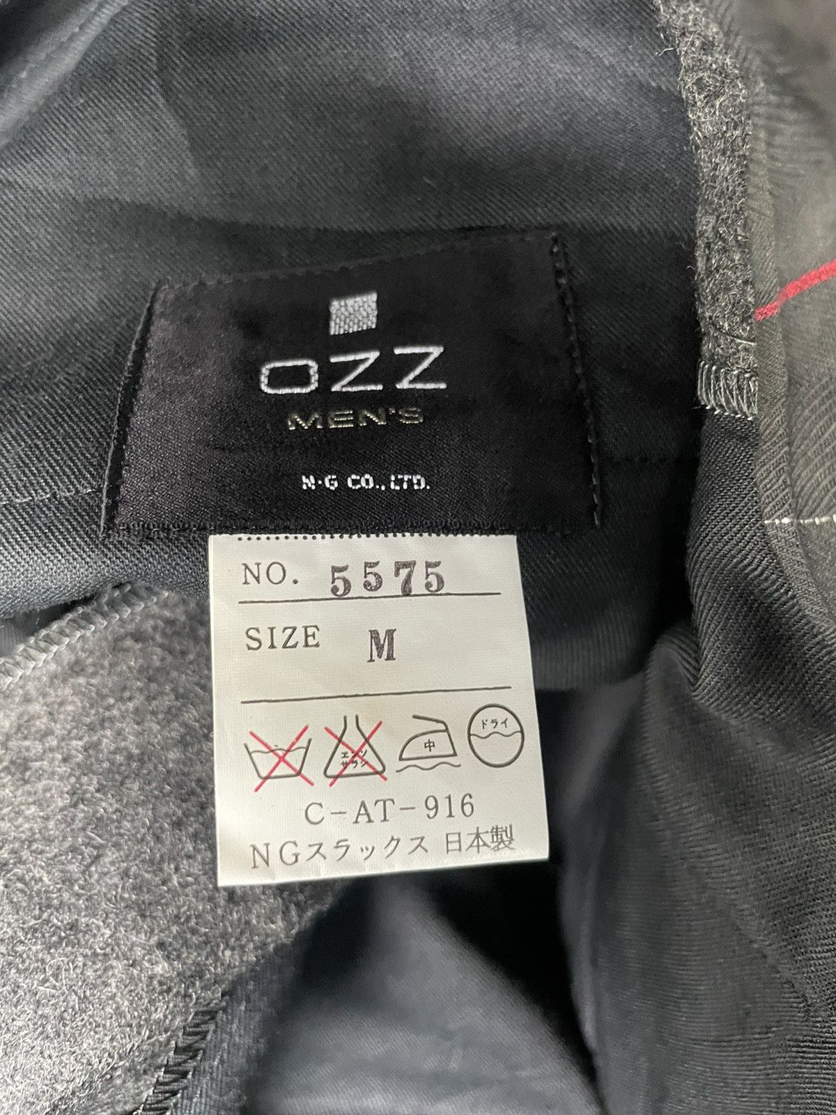 Designer OZZ Mens Wool Side Buckle Pants made in japan Size US 30 / EU 46 - 13 Thumbnail