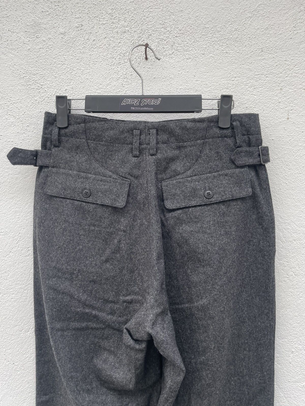 Designer OZZ Mens Wool Side Buckle Pants made in japan Size US 30 / EU 46 - 8 Thumbnail