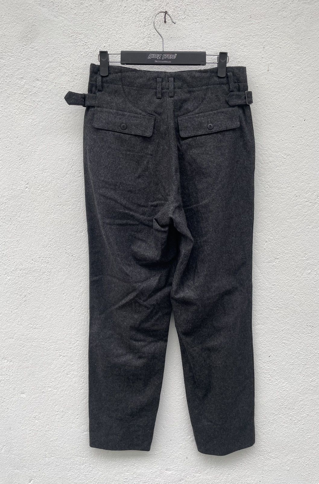 Designer OZZ Mens Wool Side Buckle Pants made in japan Size US 30 / EU 46 - 7 Thumbnail