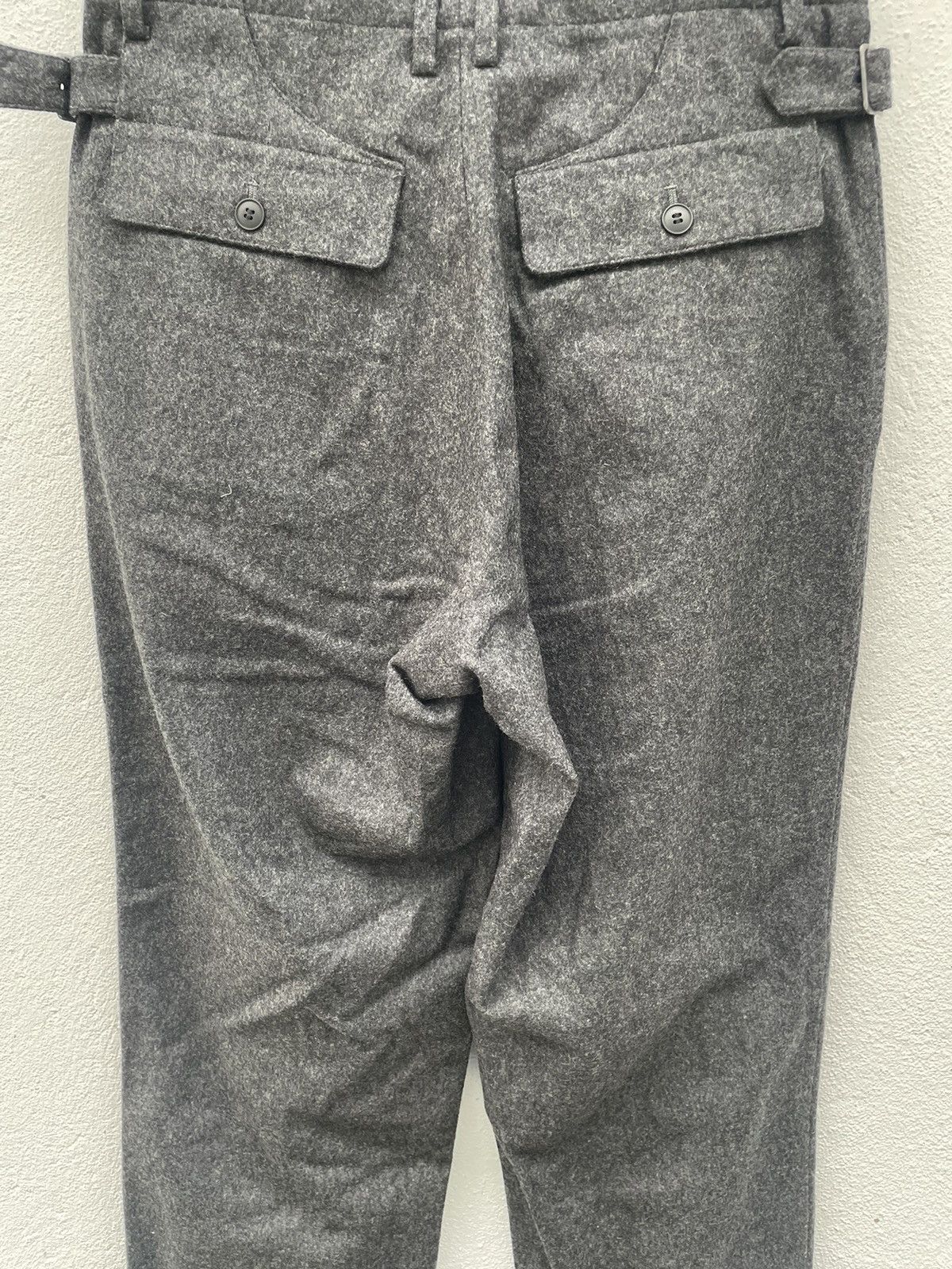 Designer OZZ Mens Wool Side Buckle Pants made in japan Size US 30 / EU 46 - 9 Thumbnail