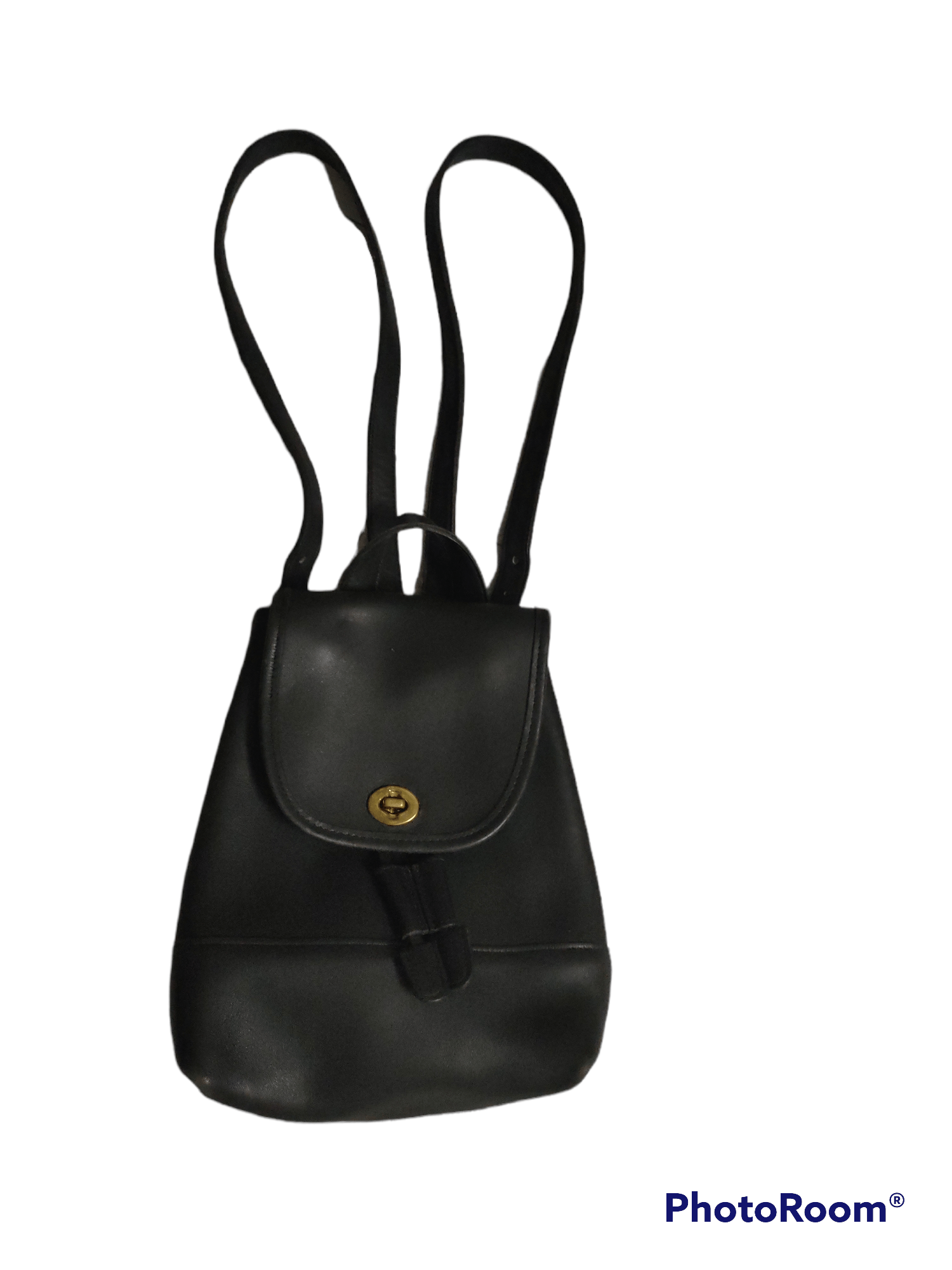 Coach Coach Backpack Leather All Black x Vintage Item Size ONE SIZE - 4 Thumbnail