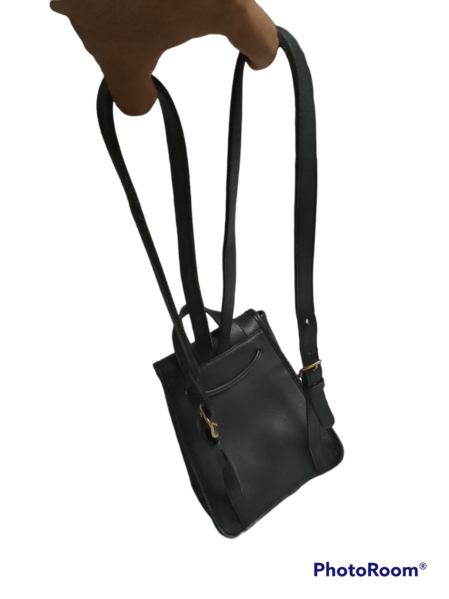 Coach Coach Backpack Leather All Black x Vintage Item Size ONE SIZE - 2 Thumbnail